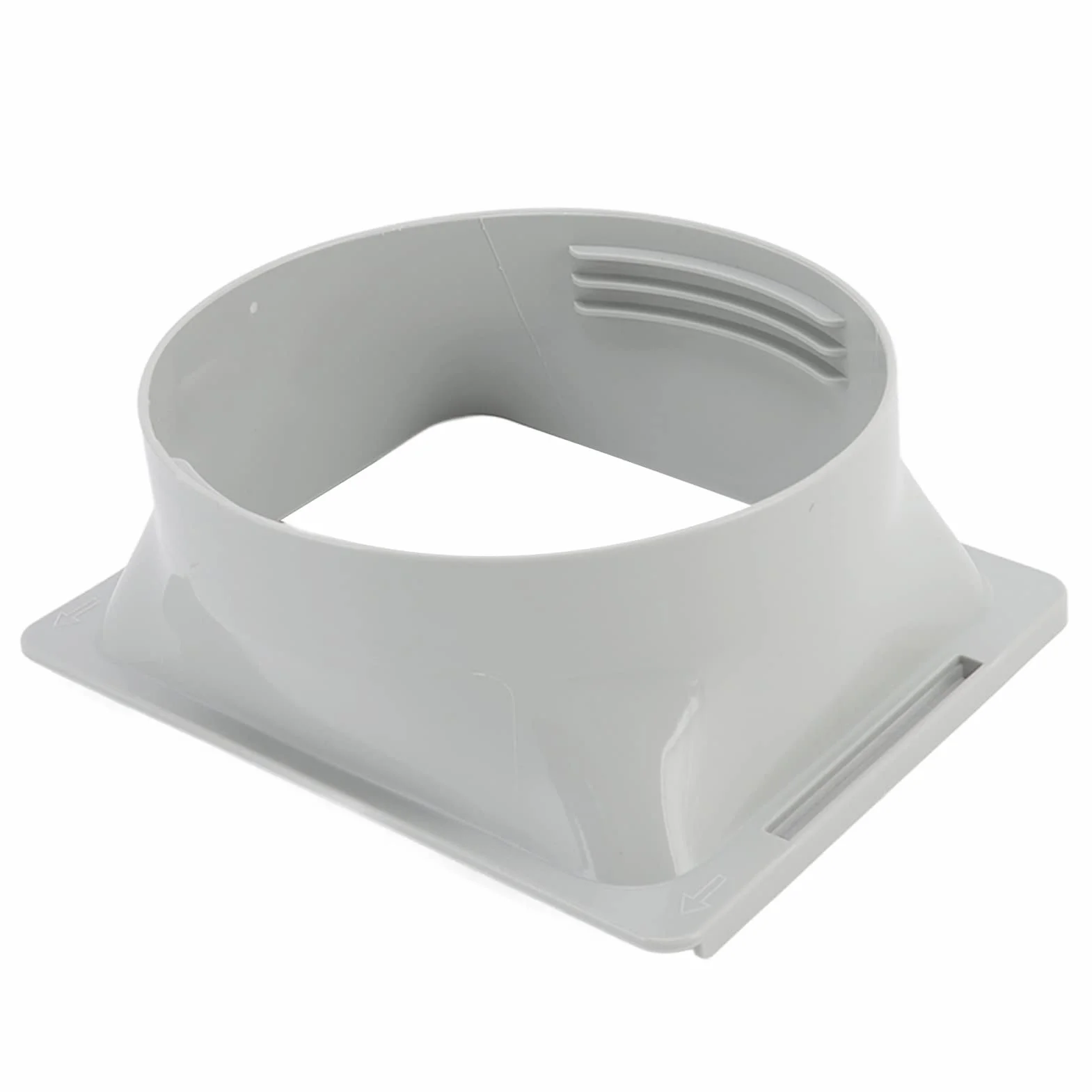 Tnfeeon 5,9-calowy Przenośny łącznik Węża Wydechowego AC Regulowane Złącze Rurowe do Rur HVAC 150 Mm Instalacja w Oknie Mieszkania Łatwa Konfiguracja Kompaktowy Adapter ABS 7x5,8x2,7 Cala Pasuje do