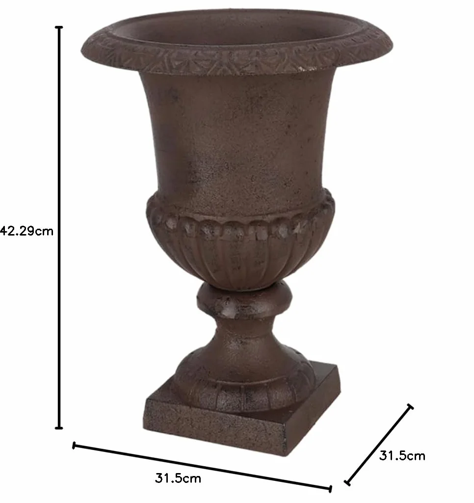 Esschert Design Wazon francuski, brązowy, 31,5 x 31,5 x 42,3 cm, XH61-AR