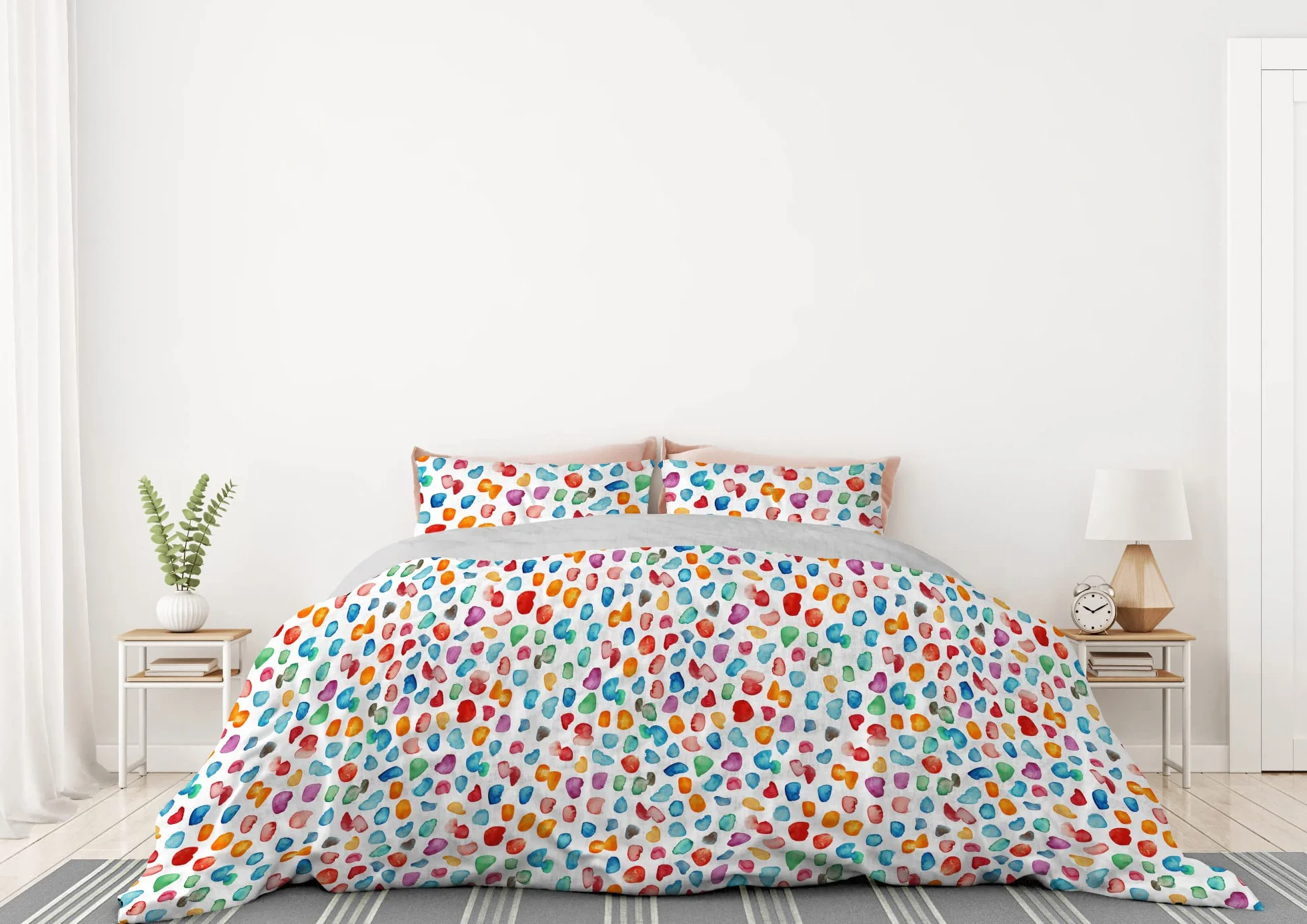 Italian Bed Linen CP-WT-01-2P poszewka na kołdrę Parure z nadrukiem cyfrowym, WT-01, podwójna