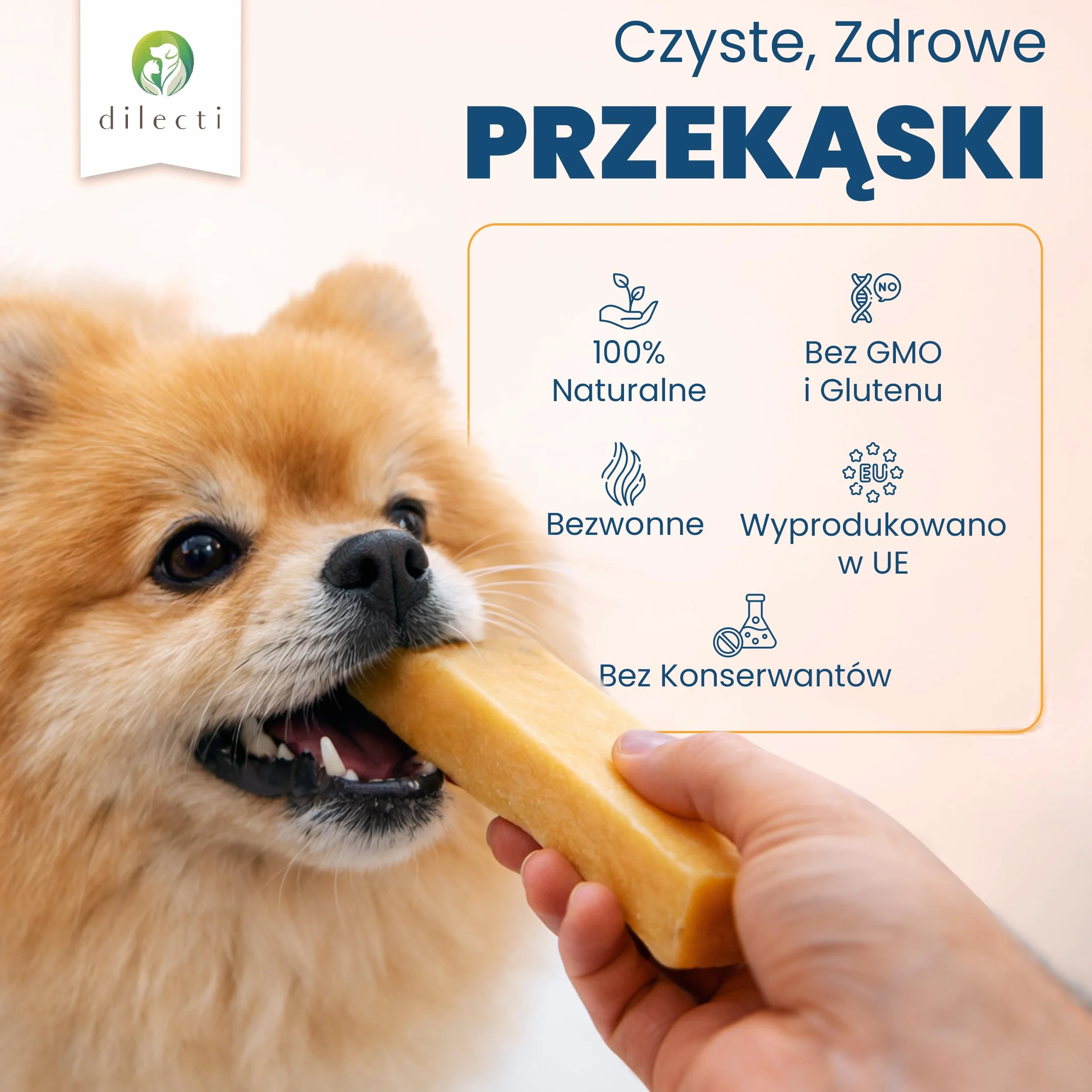 Naturalne Gryzaki dla Psów | Długotrwała Kość Serowa do Pielęgnacji Zębów | Bezzbożowe Przysmaki Dentystyczne dla Psów (Rozmiar S, zestaw 5 szt.)