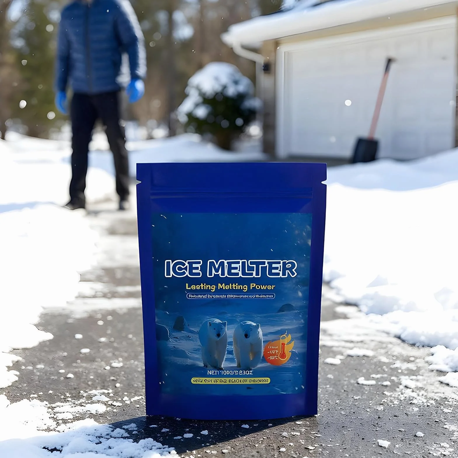Torba Winter Shield's Rock Salt do utrzymywania i ?cie?ek czystego lodowego ?niegu, topienia ?niegu, ?cie?ek i topników, sól chodnikowa, bezpieczny dla zwierz?t