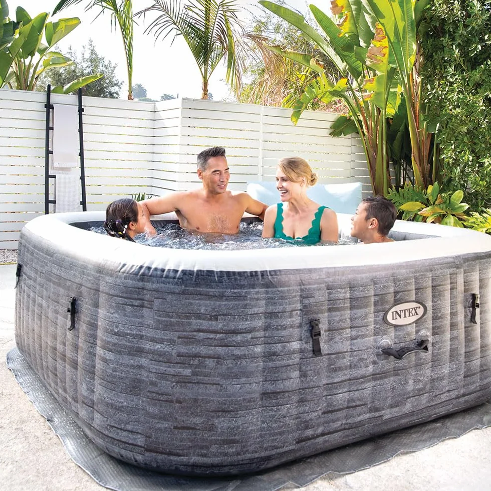 Intex Pure Spa Bubble łupka 6-osobowa 28452EX Szara łupka