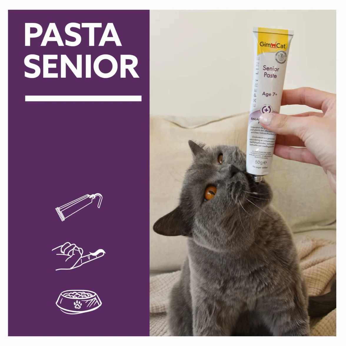 GimCat EXPERT LINE Senior pasta dla kotów 50 g