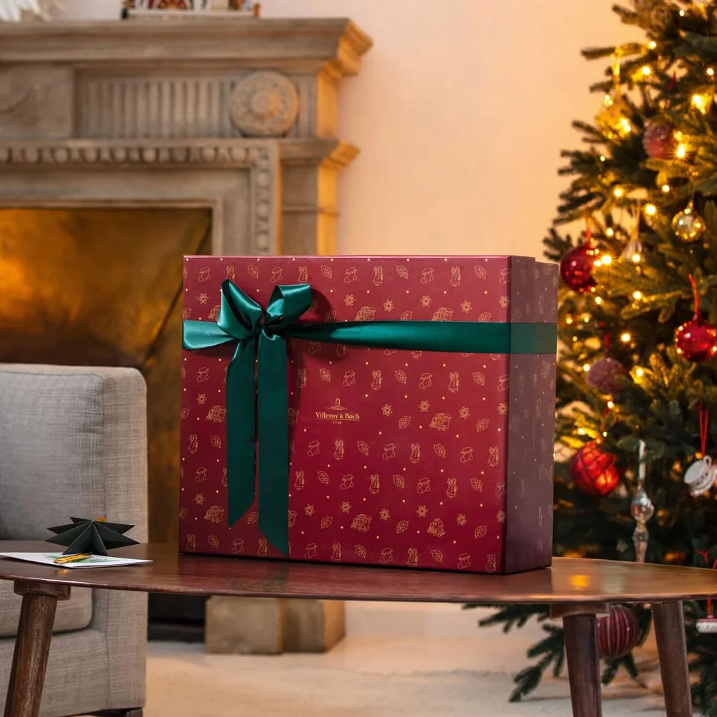 Villeroy & Boch - Christmas Toy's kalendarz adwentowy 2025 kolorowy, Boże Narodzenie, kalendarz adwentowy z naczyniami 24 pary drzwiczek, dekoracja świąteczna, kalendarz świąteczny, porcelana Premium
