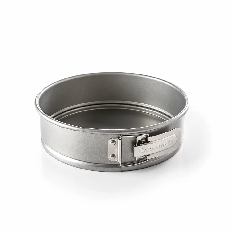 KitchenAid 2-częściowy zestaw form do pieczenia ze stali aluminiowanej, 20 cm i 24 cm, nieprzywierająca powłoka bez PFAS, nadaje się do piekarnika, mycia w zmywarce, kolor szary