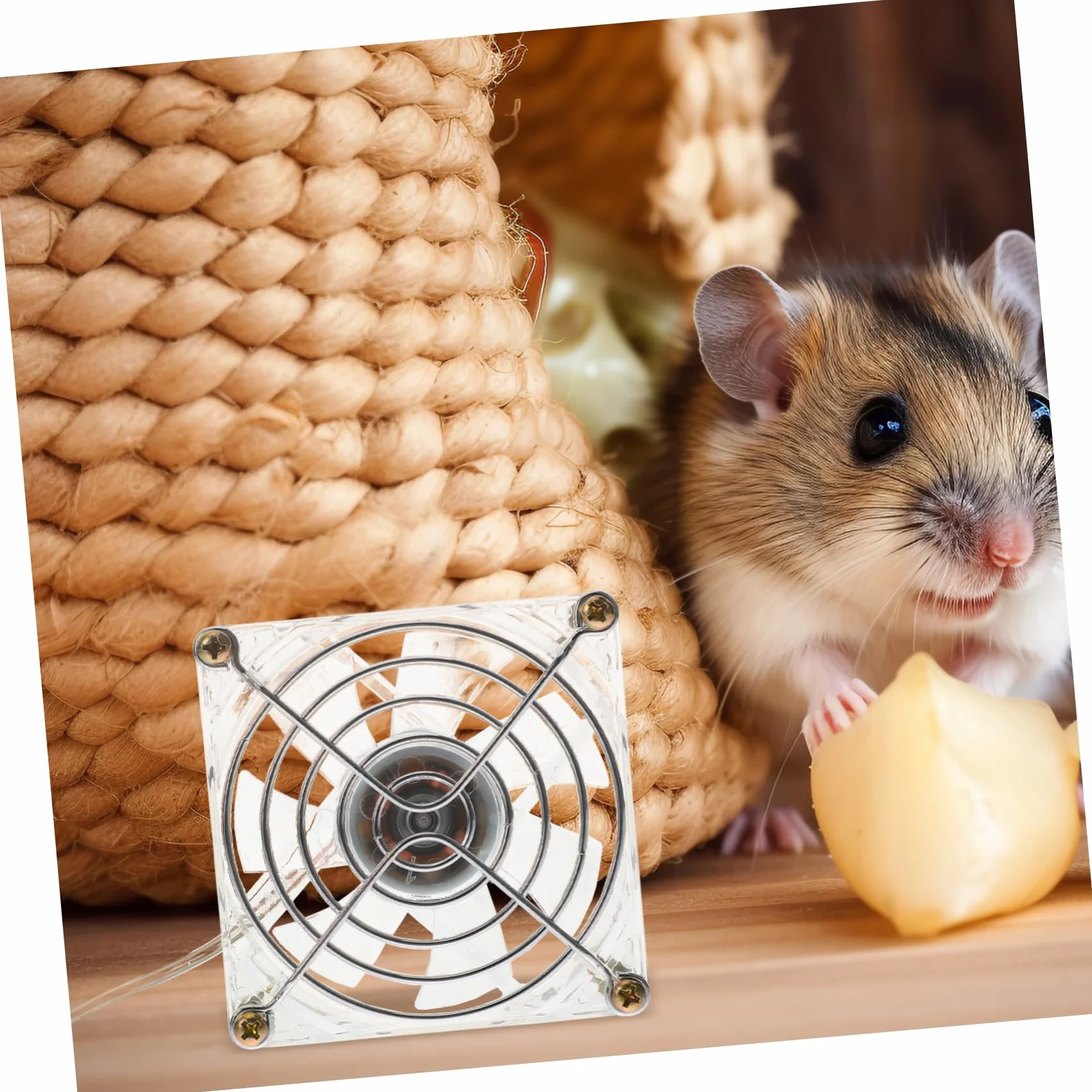 Toyvian Przenośny Wentylator Biurkowy USB Dla Psów Terrarium