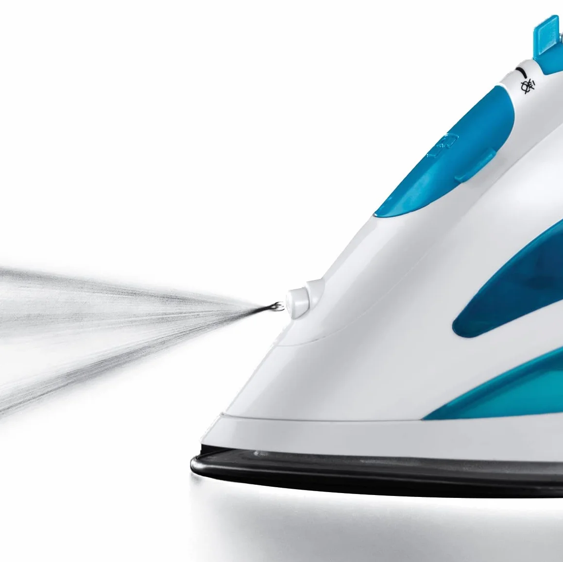 Russell Hobbs żelazko parowe 2600W, uderzenie pary 210g, strumień pary 70 g/min, Steamglide Pro (zbiornik na wodę 300ml, ceramiczna stopa, funkcja samoczyszczenia, blokada kapania) 20562-56