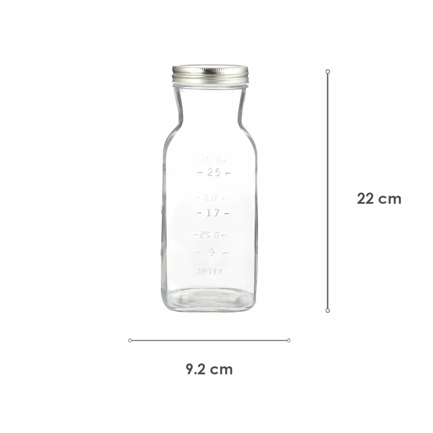 Kilner Szklane butelki na sok i sos 1 litr