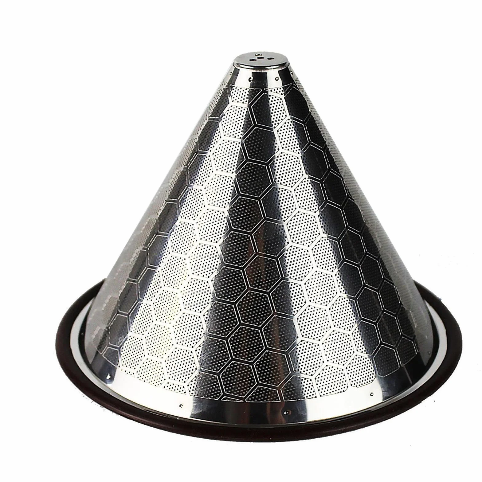 Drobne sito siatkowe, narzędzie sitkowe, Pour Over Coffee Filter, Stainless Steel Coffee Strainer Cone Coffee Filters Honeycomb Fine Mesh, Single Cup Coffee Maker, Paperless Coffee Drip Brew Tool