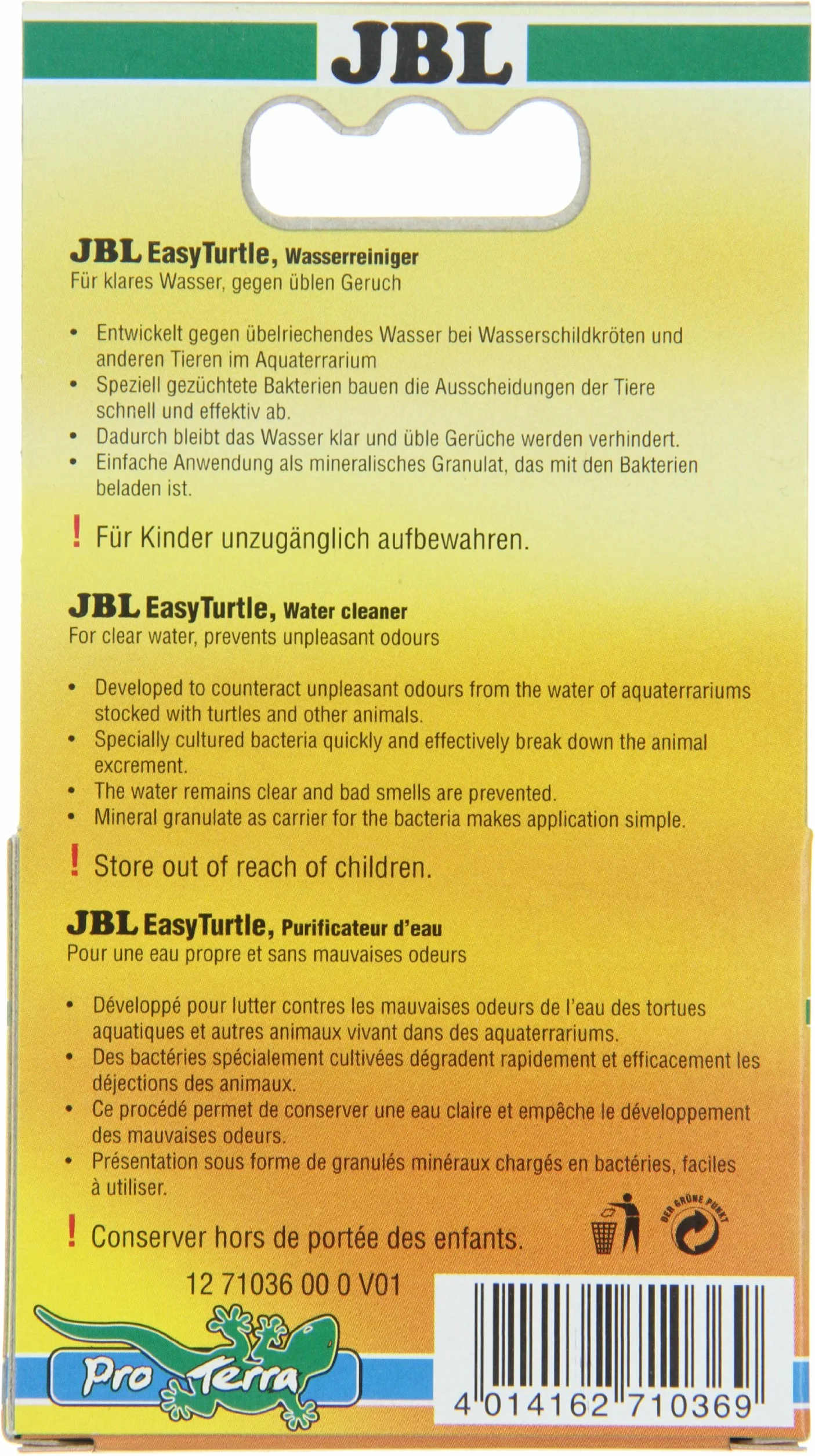 JBL EasyTurtle 25 g środek do usuwania zapachów w terrariach