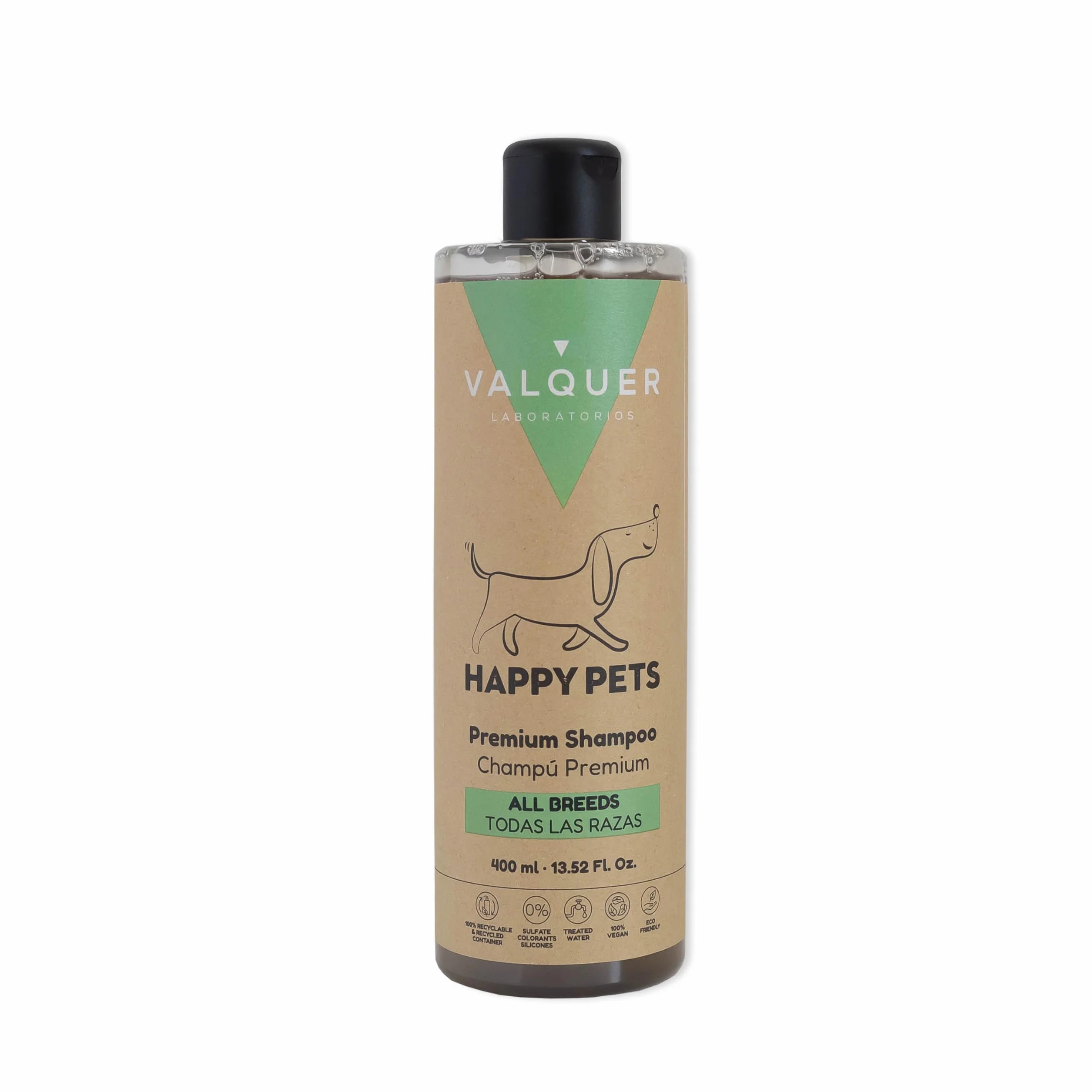 Valquer Premium szampon dla psów z sierścią zepsutą i suchą sierścią - z aloesem i kwasem hialuronowym, szampon dla psów, szampon szampon dla kotów - 400 ml (nawilżający)