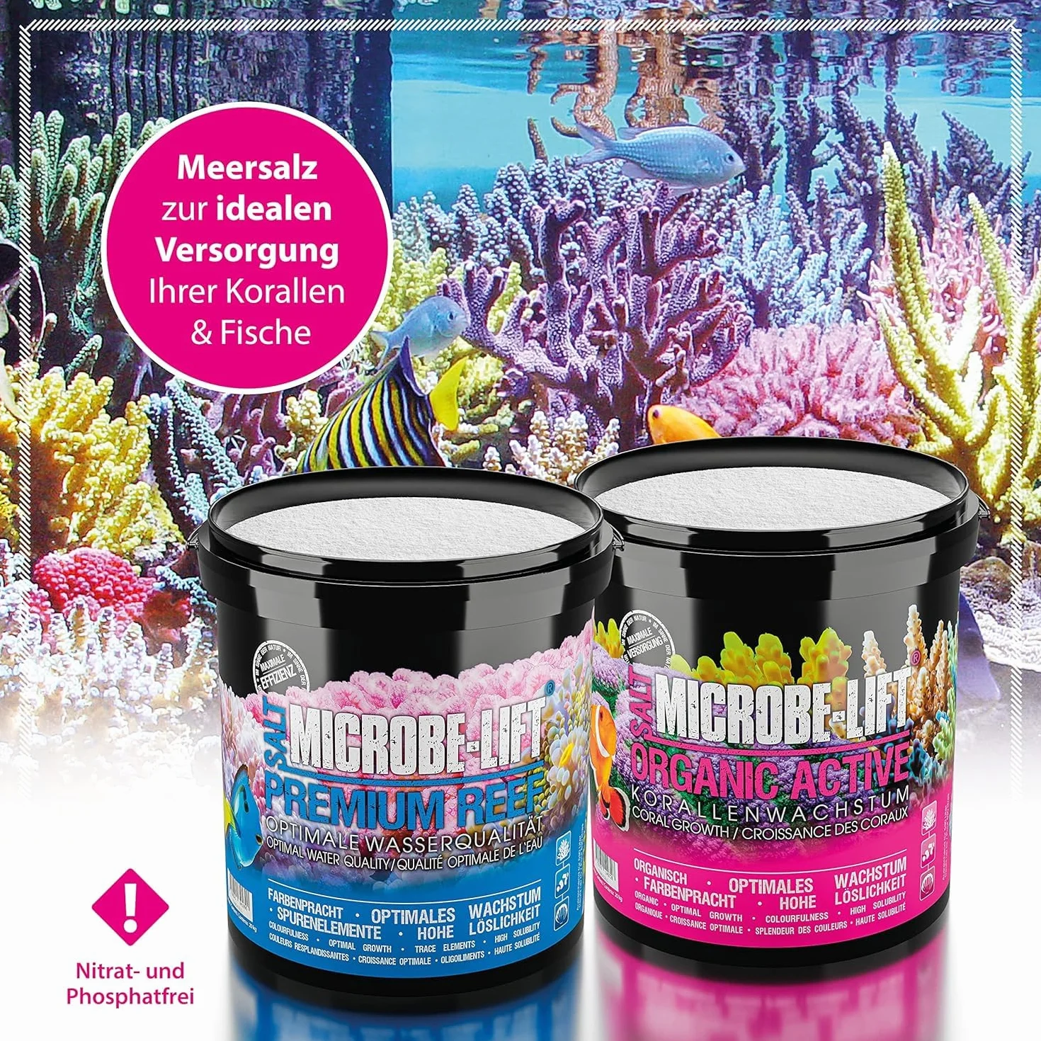 Microbe-Lift Sól Rafowa Premium do Akwarium, 10kg