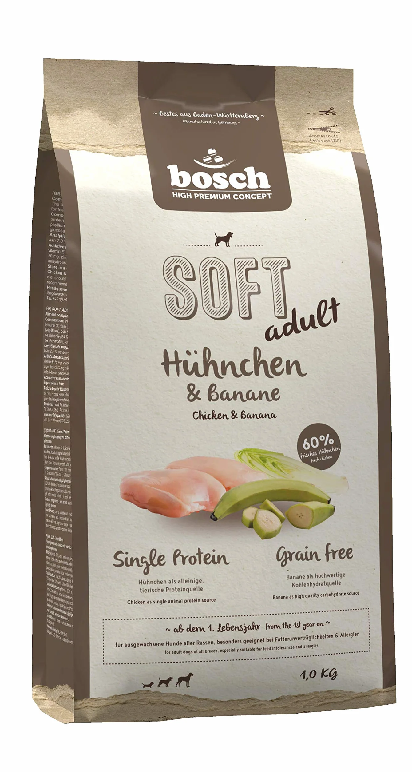 Bosch HPC SOFT karma dla psów dorosłych, półwilgotna, pojedyncze białko, bez ziarna, 1 kg