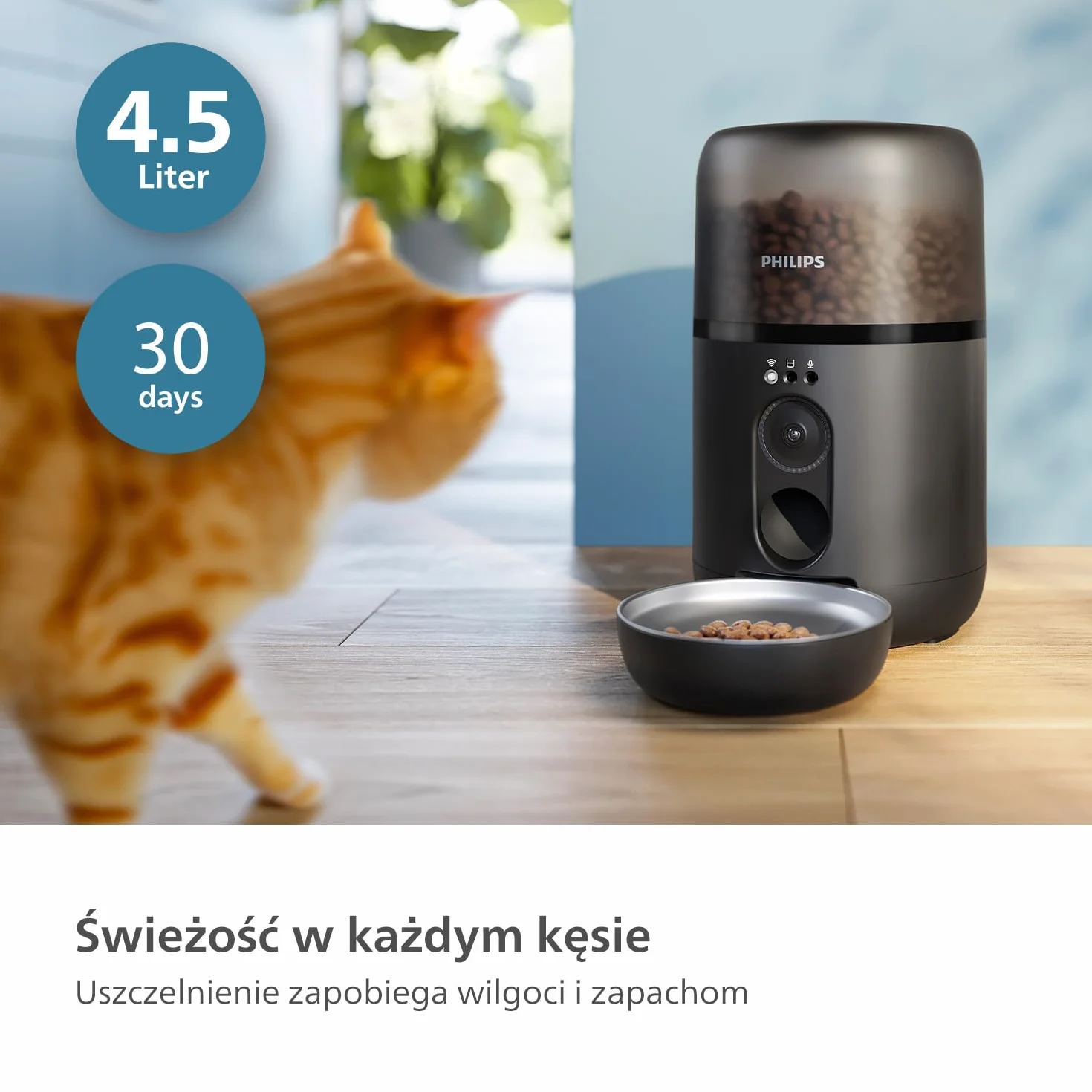 Philips Inteligentny Podajnik Karmy Dla Zwierząt z Kamerą PAW5320/02