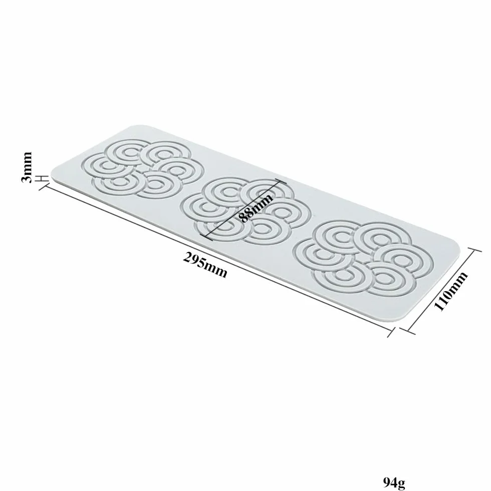 TUKE Formy koronkowe do dekorowania ciast liście 3D silikonowe formy do pieczenia, gumowate formy glina, kremówki, koronkowe maty, kwiat, wzór pszczół, do cukru, czekolady, polimeru (koła, 30 x 11 x
