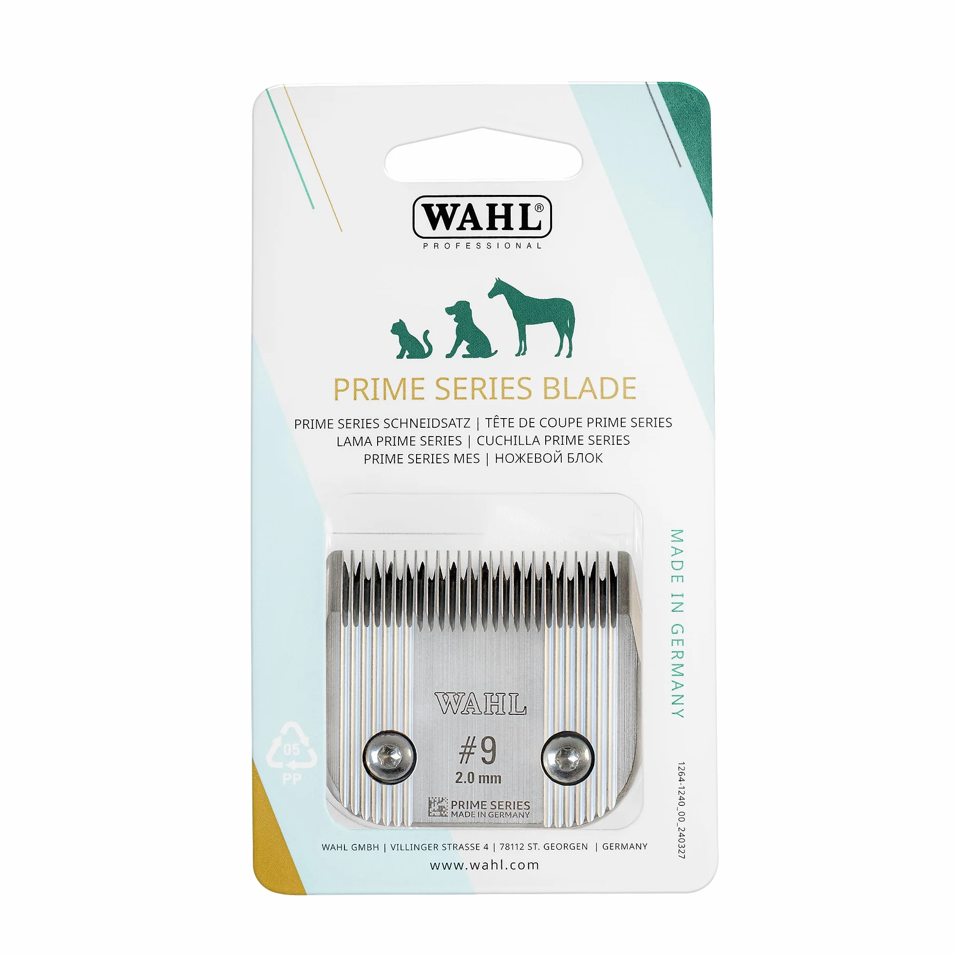WAHL Ostrza Prime Series #9 2,0 mm pełne ząbki stal nierdzewna do maszynki do strzyżenia zwierząt