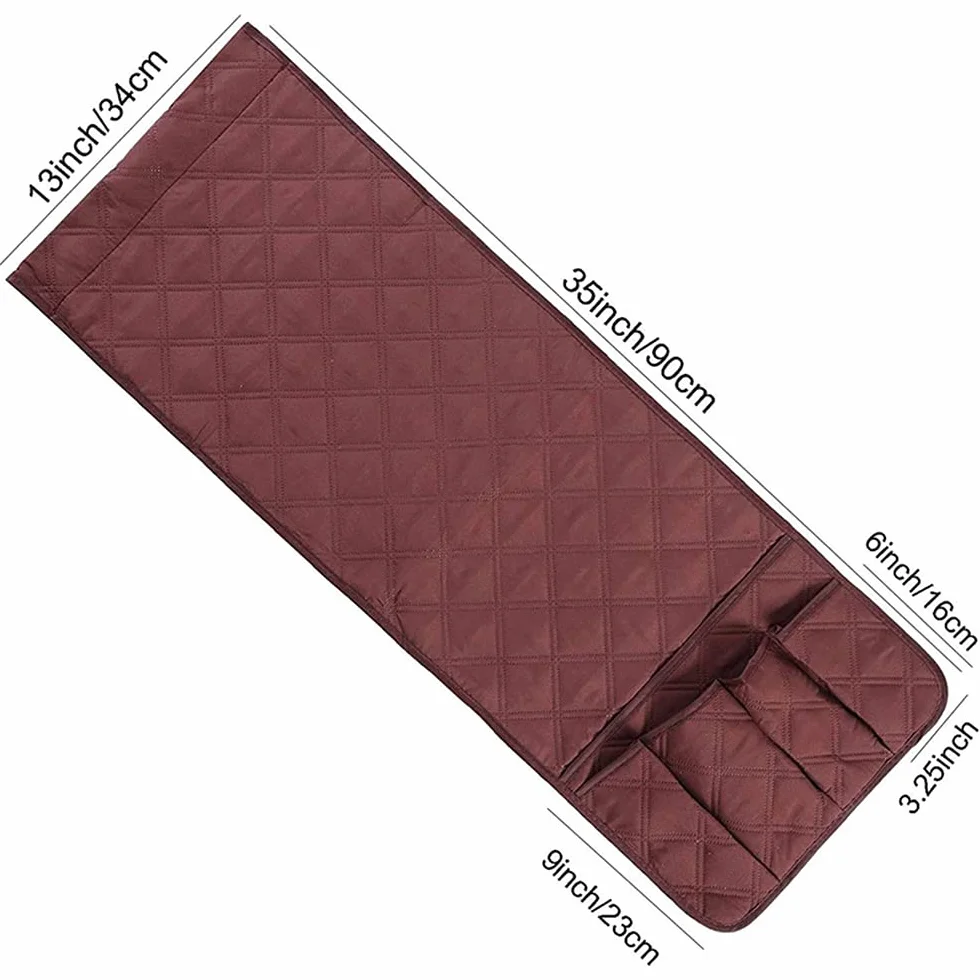 antypoślizgowa torba do przechowywania podłokietników, na sofę, podłokietniki, 90 x 33 cm, 5 kieszeni, organizer na sofę do telewizora, pilot do książek, telefon komórkowy