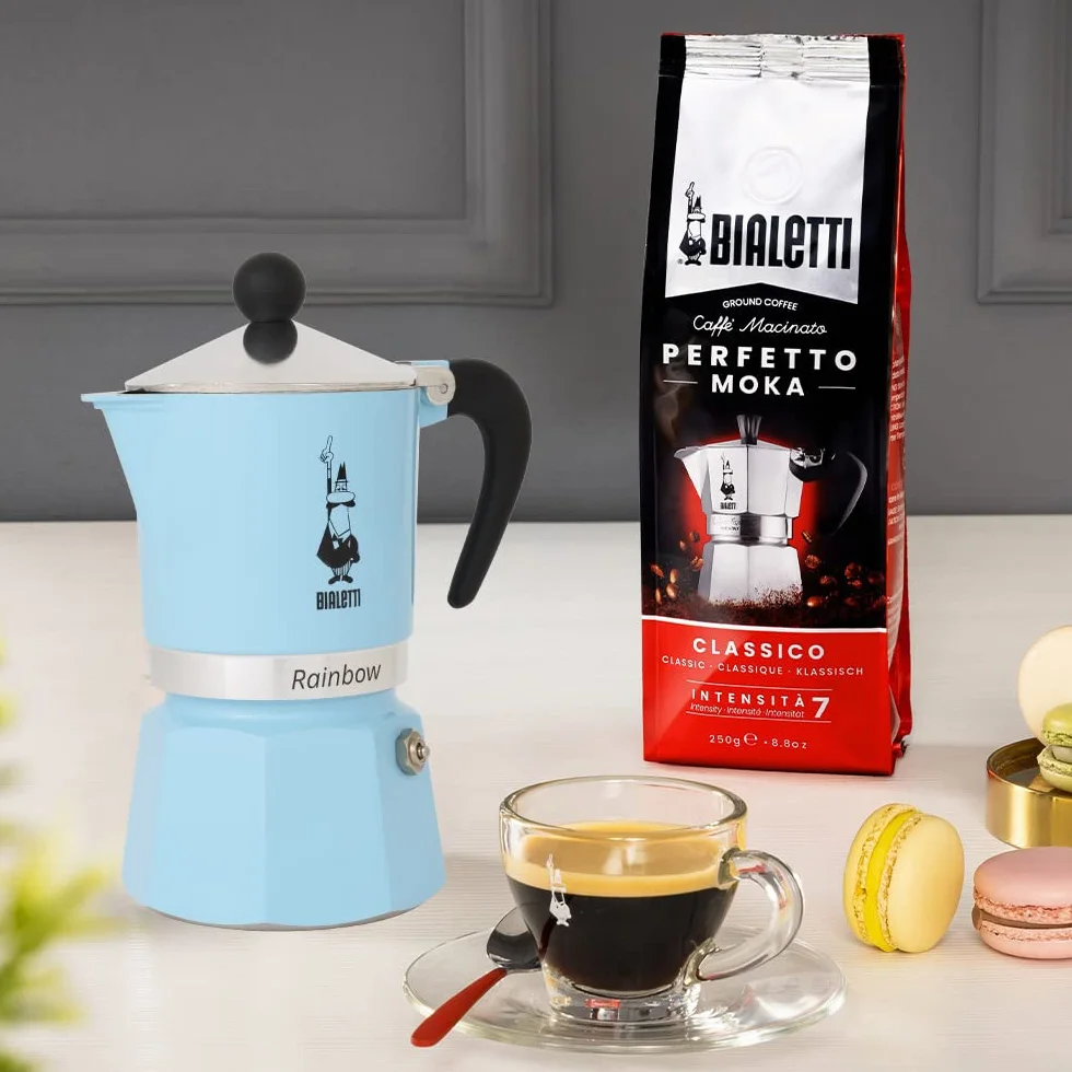 Bialetti Rainbow Kawiarka, Niebieski
