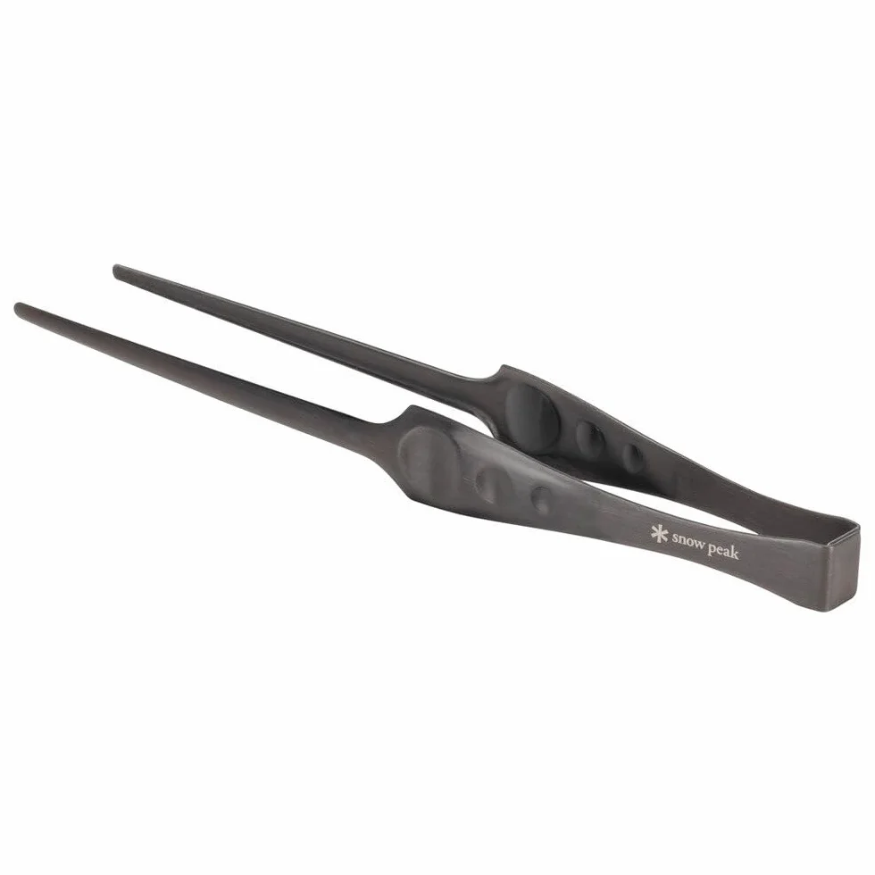 Snow Peak Pitty do grillowania – szczypce do grilla, grilla, paleniska lub domu, stal nierdzewna, 27 cm