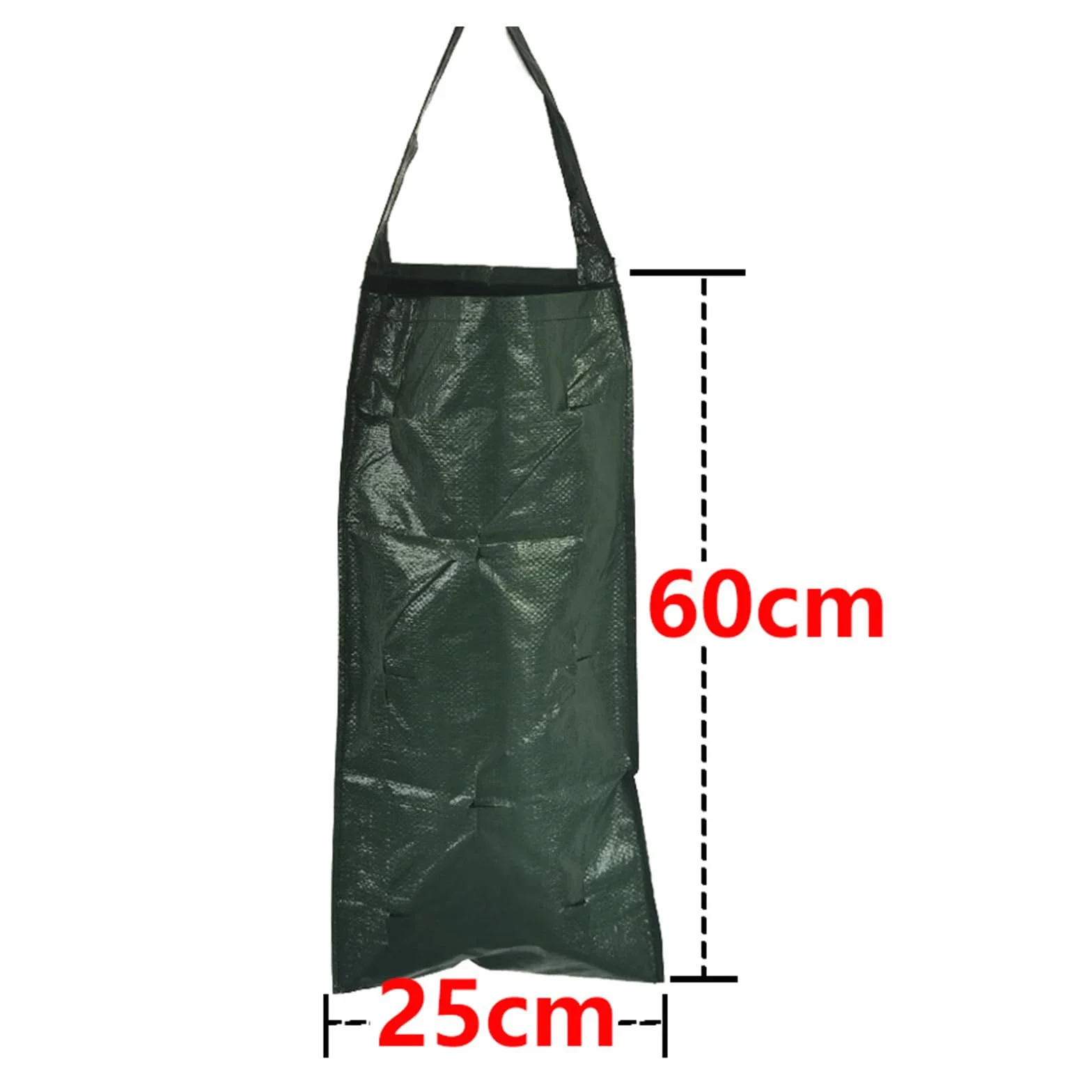 2 sztuki wiszące torby na truskawki, torba na truskawki z 8 otworami, oddychająca, wisząca, pionowa torba na rośliny, torba na sadzonki, 25 * 60 cm, torba na rośliny/zioła/kwiaty