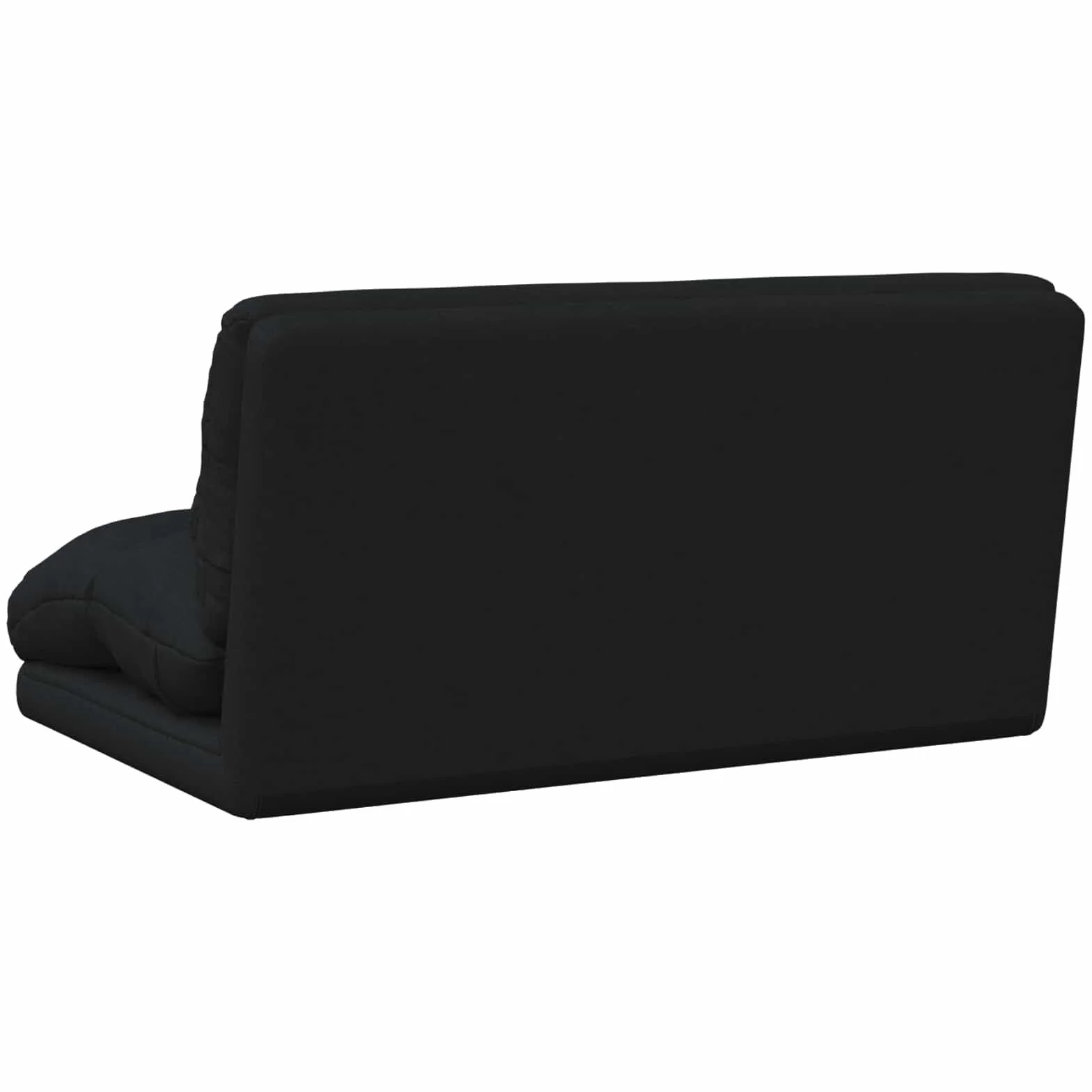 Regulowane czarne krzesło podłogowe z ergonomicznym oparciem, tapicerowane i składane, do salonu, gier, czytania, jogi, siedzenia medytacyjnego, zajmuje mało miejsca, poszewka nadająca się do