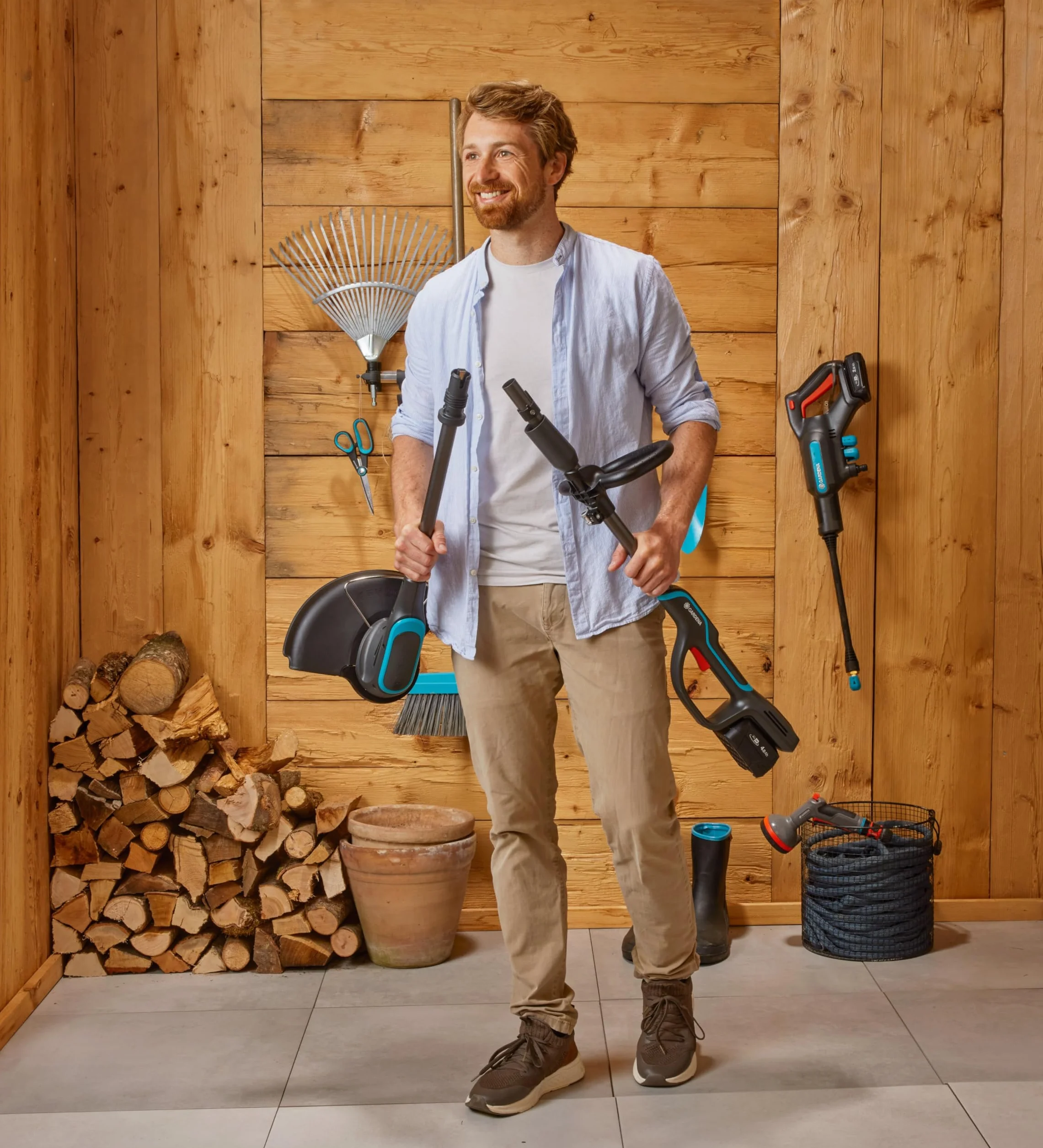 Gardena Podkaszarka akumulatorowa PowerTrim 30/18 V Solo, zgodna z POWER FOR ALL, tryb PowerBoost, żyłka tnąca 2 mm, ergonomiczna (14703-55)