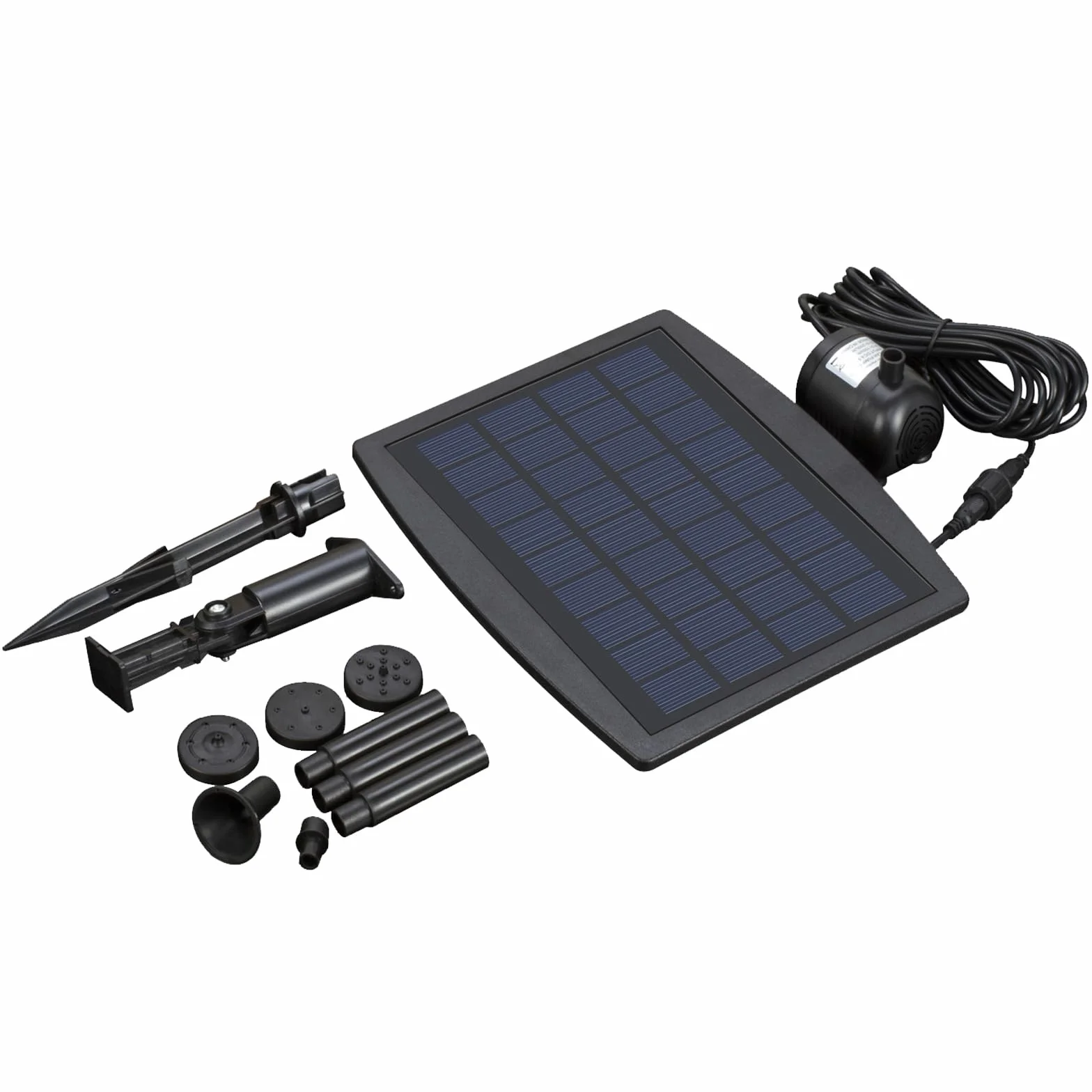 Solarna pompa fontannowa z panelem 2,5 W, fontanna dla ptaków, zestaw do stawu, na patio, ogród, dekoracja akwarium MY04