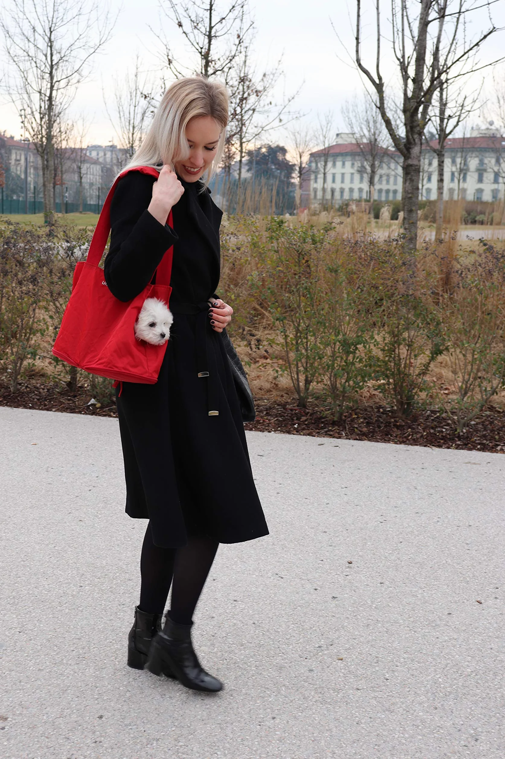 United Pets Lazy Dog Design składana torba do noszenia dla psów zielona