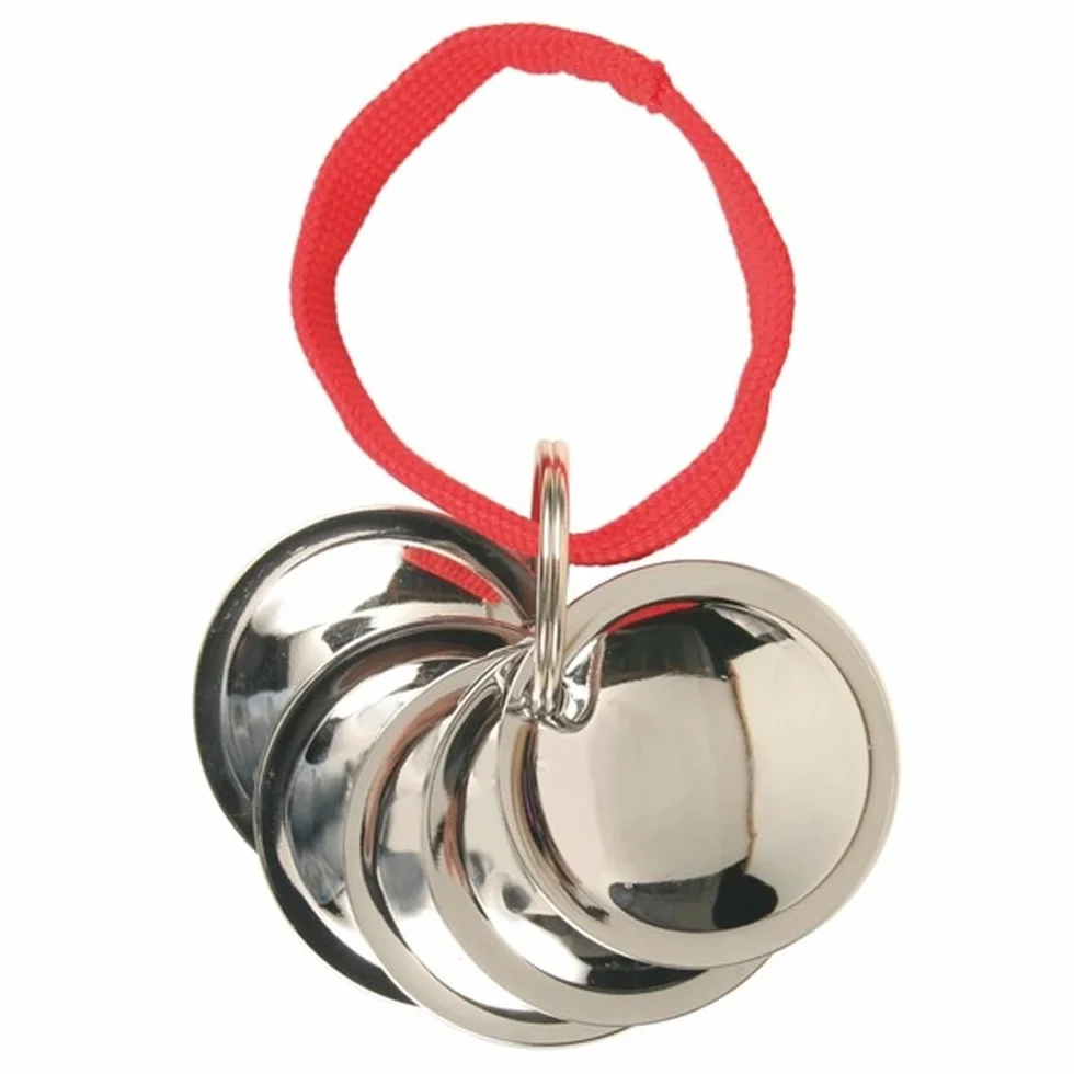 Trixie 4011905022888 Dyski Treningowe dla Psów, ø 4.5 cm/5 Krążków, Srebrny/Czerwony