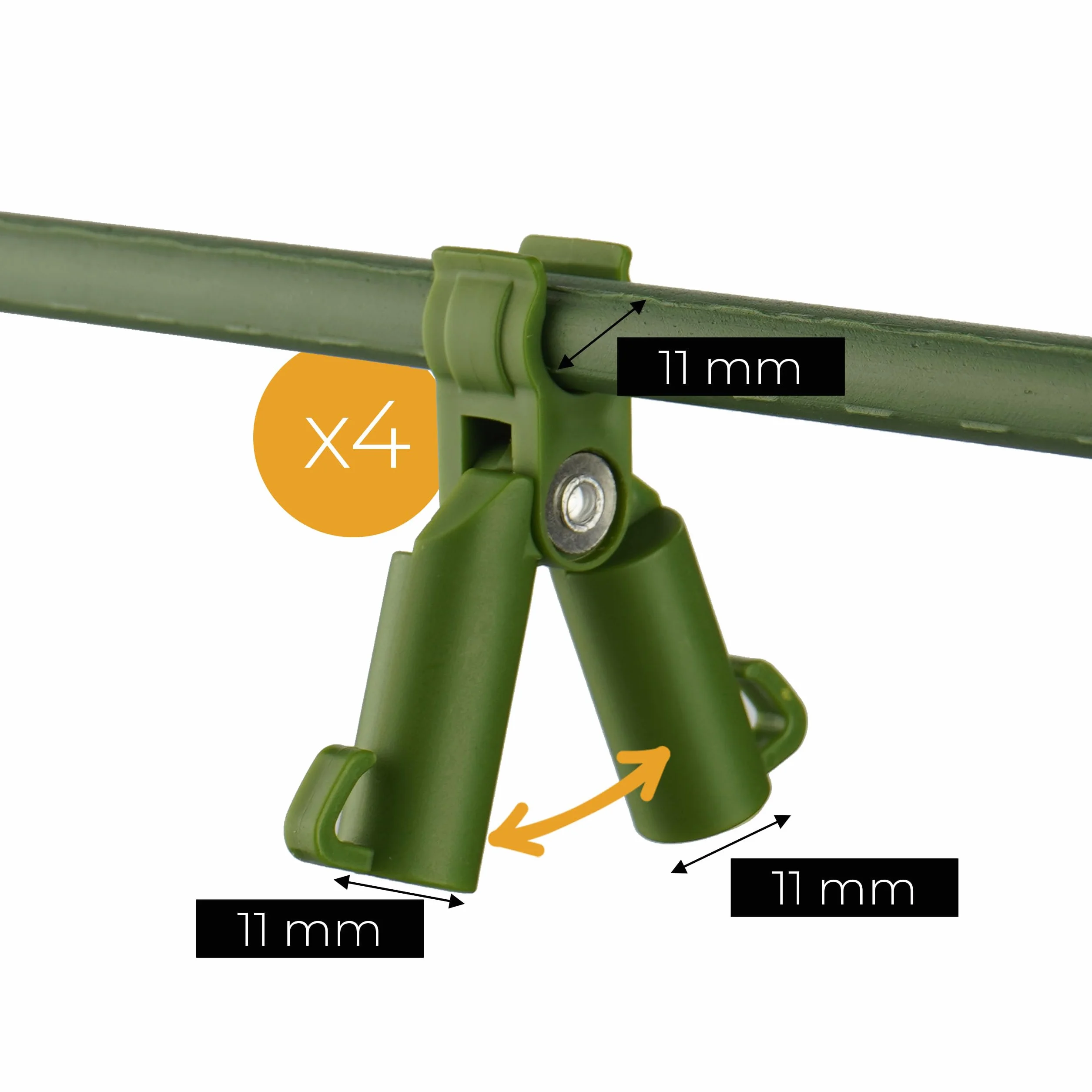 Stelaż Podpora Siatka dla Ogórków, Pomidorów Zestaw Tyczka 120cm, Łącznik, Siatka, Drut, Pergola, Rusztowanie, Wsparcie dla roślin pnących