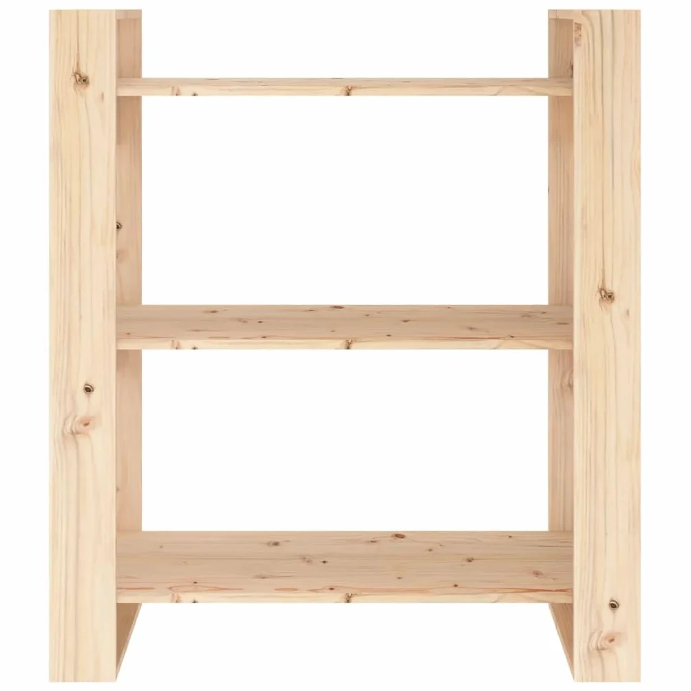 vidaXL Regał na książki/parawan 80x35x91 cm, lite drewno sosnowe