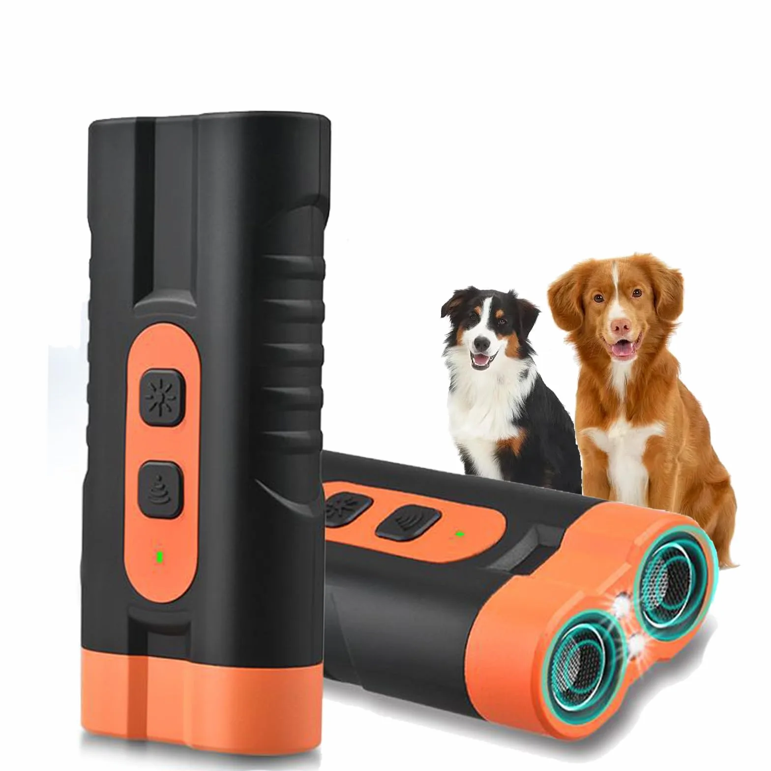 BarkShield Pro Ultradźwiękowy odstraszacz psów z latarką LED 25000-40000 Hz