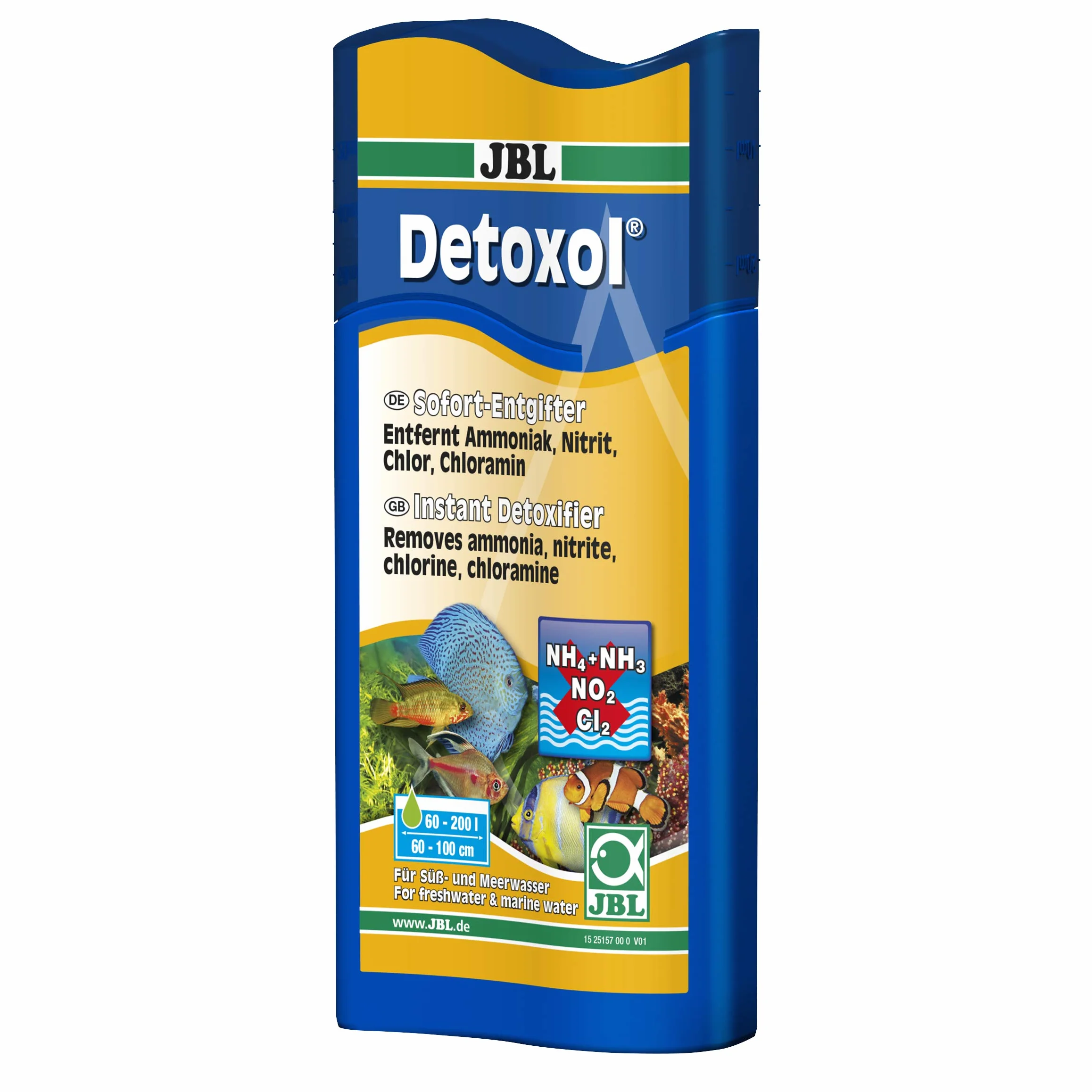JBL Detoxol 2515700 natychmiastowy detoksykacja do wody akwariowej 250 ml