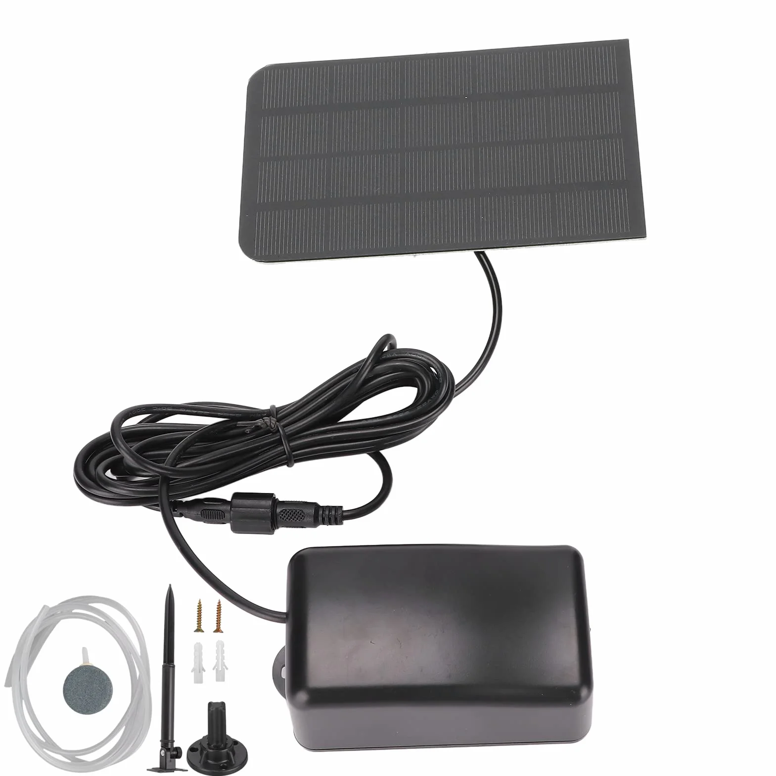lyrlody Solarna Pompa Tlenowa 2,5 W Przenośny Aerator do Zbiornika na Ryby
