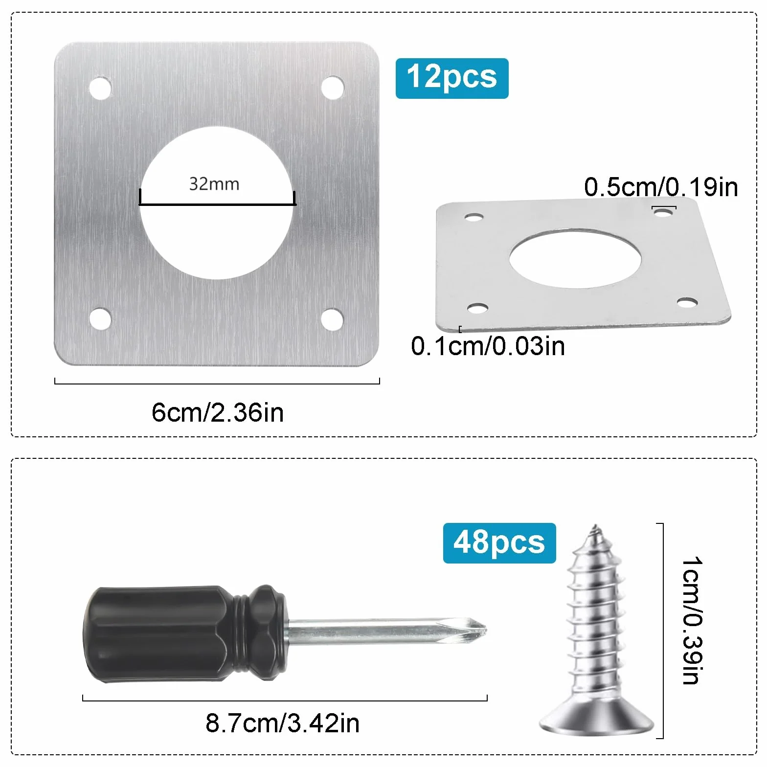 12 sztuk płyt ochronnych do budek dla ptaków 32mm, małe metalowe płyty do budek ogrodowych dla dzikich ptaków, budki dla ptaków, budki dla rudzik, budki dla wróbli, budki dla sow