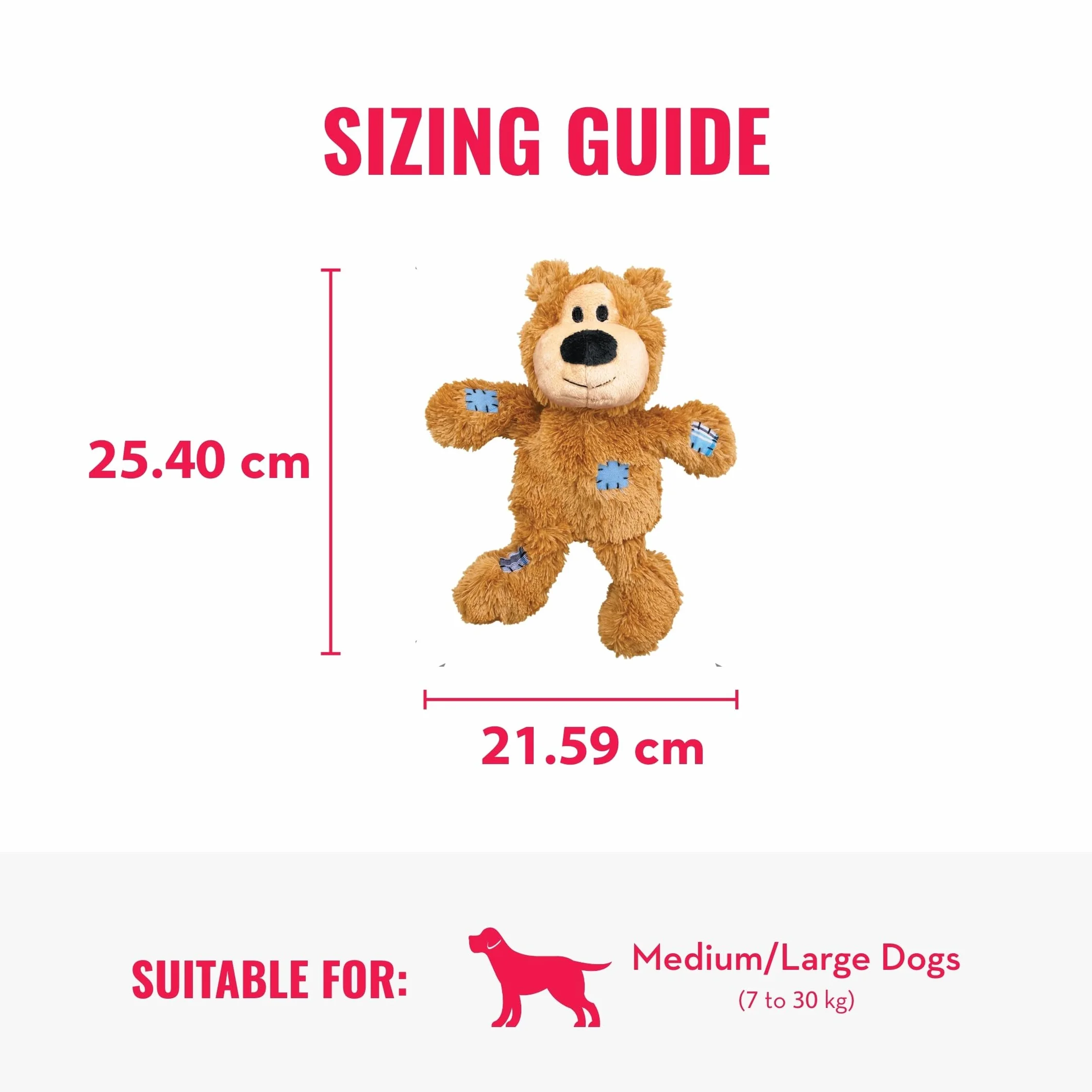 KONG Wild Knots Bear dla średnich i dużych psów z minimalną wyściółką