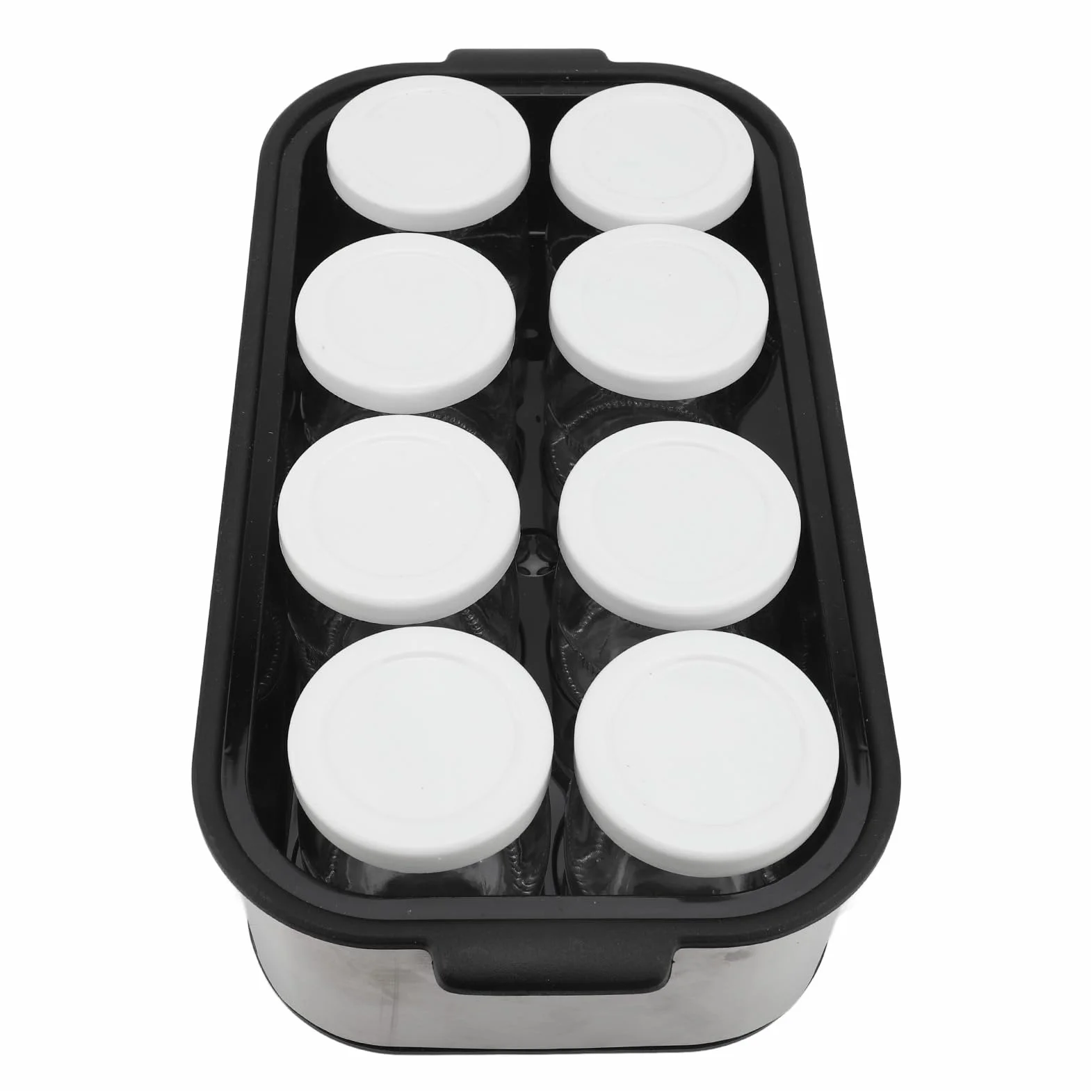 LUQEEG 1.4L Electric Jogurt Maker, Maszyna Producenta Jogurtu, Temperatura i Czas Regulowany, Automatyczne Przenośna Maszyna do Jogurtu z Słoikami Jogurtowymi o 8pc do Koktajlu Mlecznego, Dżemu,