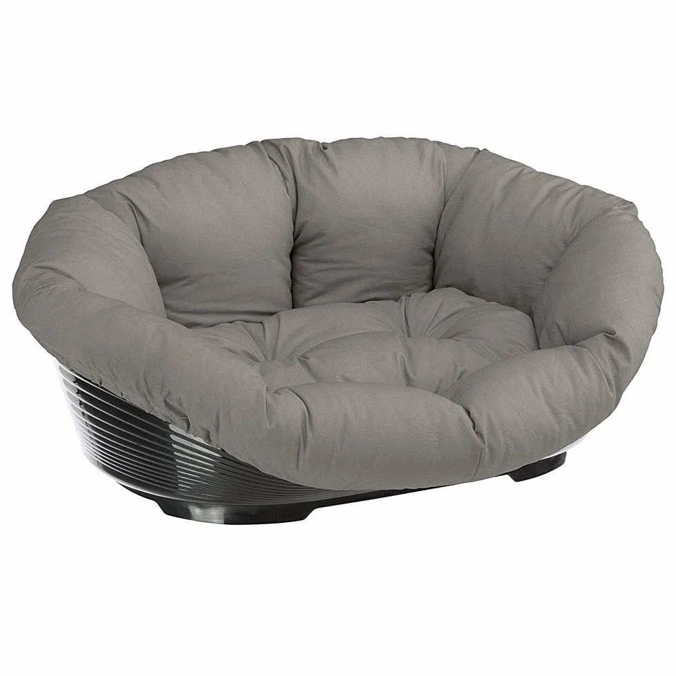 Ferplast sofa na łóżko dla psów i kotów, bawełniana pokrywa, szara, 64x48x25 cm