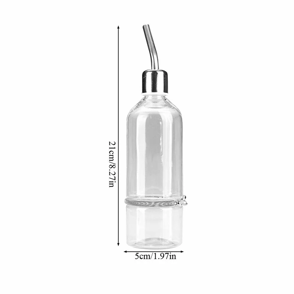 Pssopp 180 ml / 350 ml Parrot Fontanna do picia Papuga Podajnik wody Papuga Butelka do karmienia ptaków Chomik Butelki na wodę Dozownik wody ze smoczkiem ze stali nierdzewnej dla ptaków i małych zwierząt (-ów)