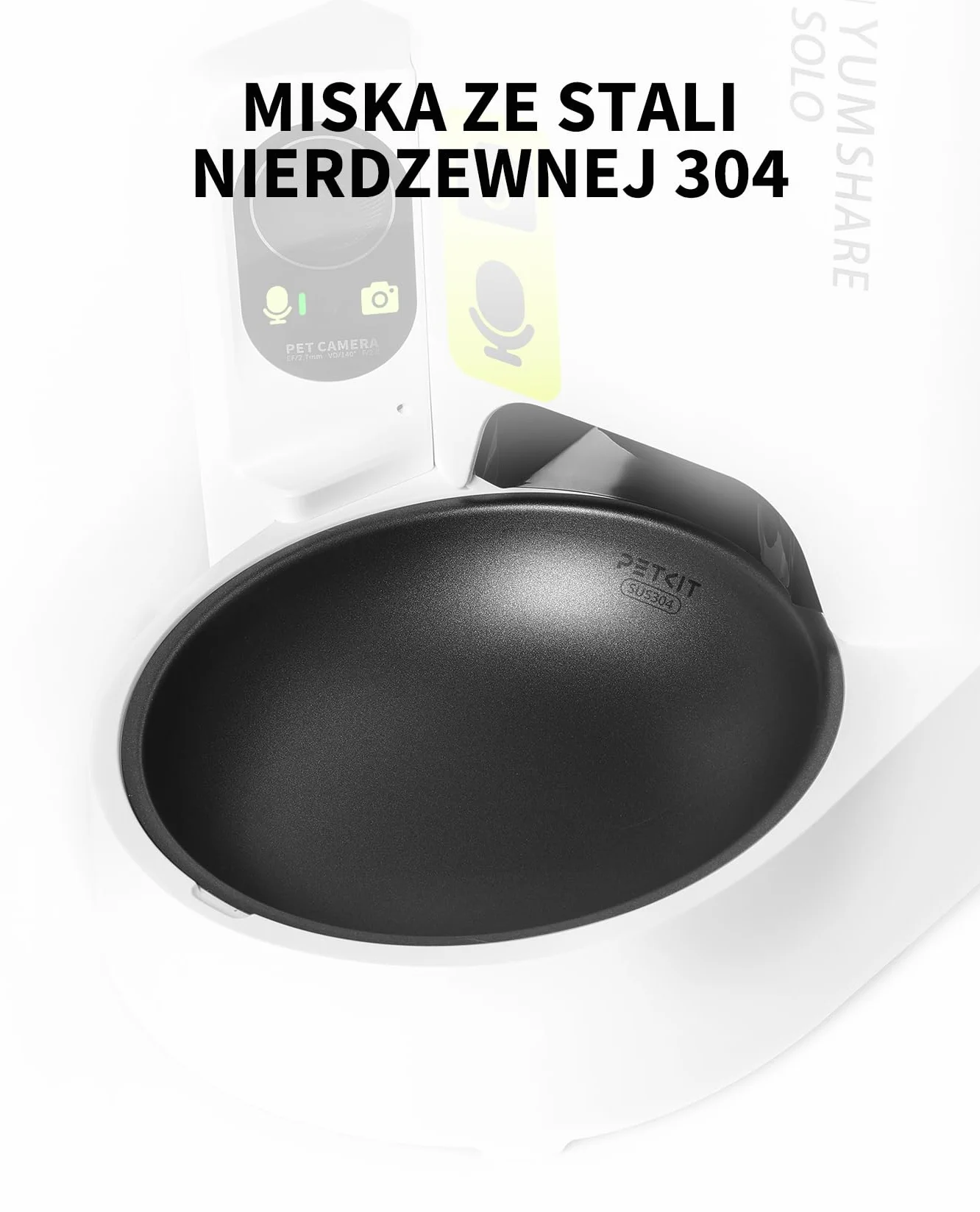 PETKIT Automatyczny Dozownik Karmy dla Kota z Kamerą, 1080P HD, Funkcja AI, 3L Automatyczny Podajnik Karmy dla Kotów/Psów, Dwukierunkowe Audio, 2.4G WiFi, Sterowanie APP, Miska ze Stali Nierdzewnej