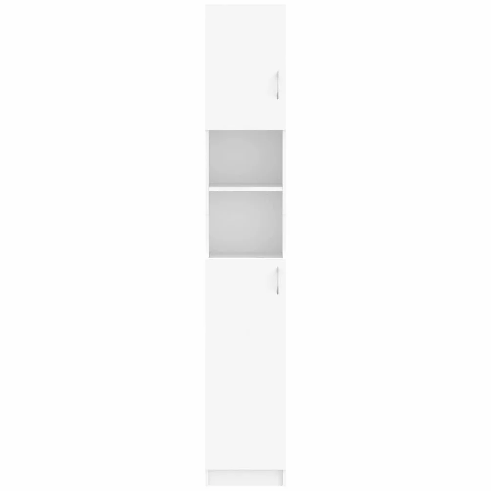 vidaXL Szafka łazienkowa, biała 32x25,5x190 cm materiał drewnopochodny