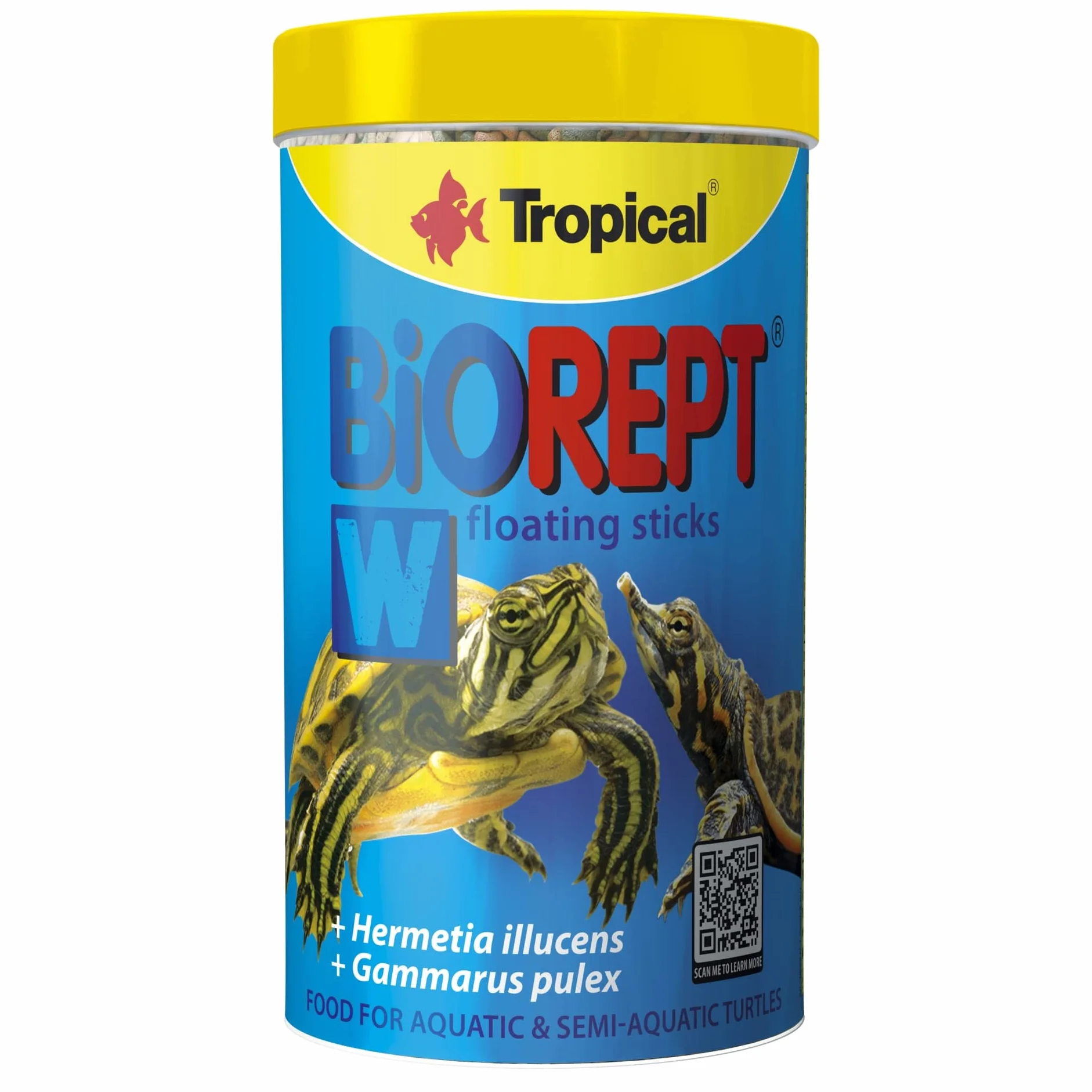 BIOREPT W. Wieloskładnikowy pokarm w pałeczkach dla żółwi wodnych 250ml 75g