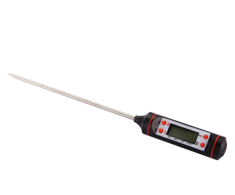 TEMPO DI SALDI Cyfrowy termometr kuchenny z prętem i wyświetlaczem LCD do napojów - 50 + 300°C