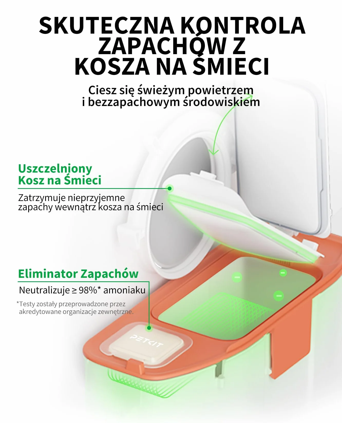 PETKIT Pura Max 2 Samoczyszcząca Kuweta dla Kota, Duża Objętość, xSecure, Eliminacja Nieprzyjemnych Zapachów, Aplikacja Control, N50
