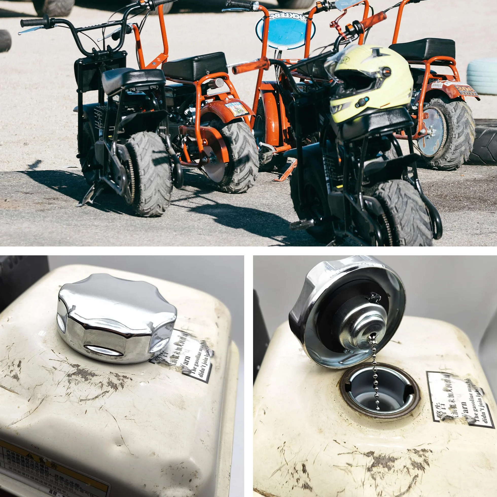 Metalowy korek paliwa do silnika Honda GX160, GX270, GX390 (4-13 KM) – zakrętka baku do Predator 212cc, Coleman CT200U, BT200X z łańcuszkiem i filtrem, 17620-Z4H-900