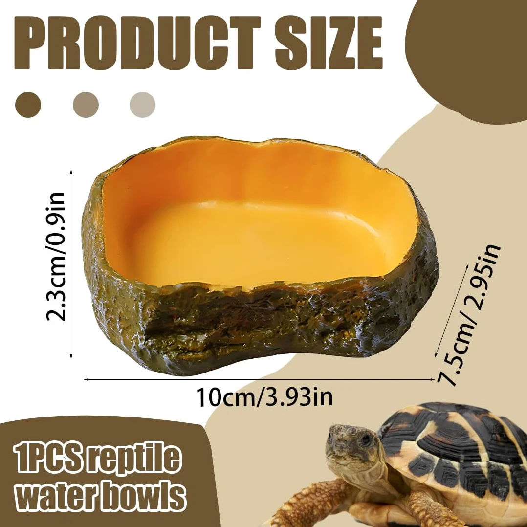 Terrarium dla gadów 2 szt. żółte miski 10 cm do chomików i ptaszników