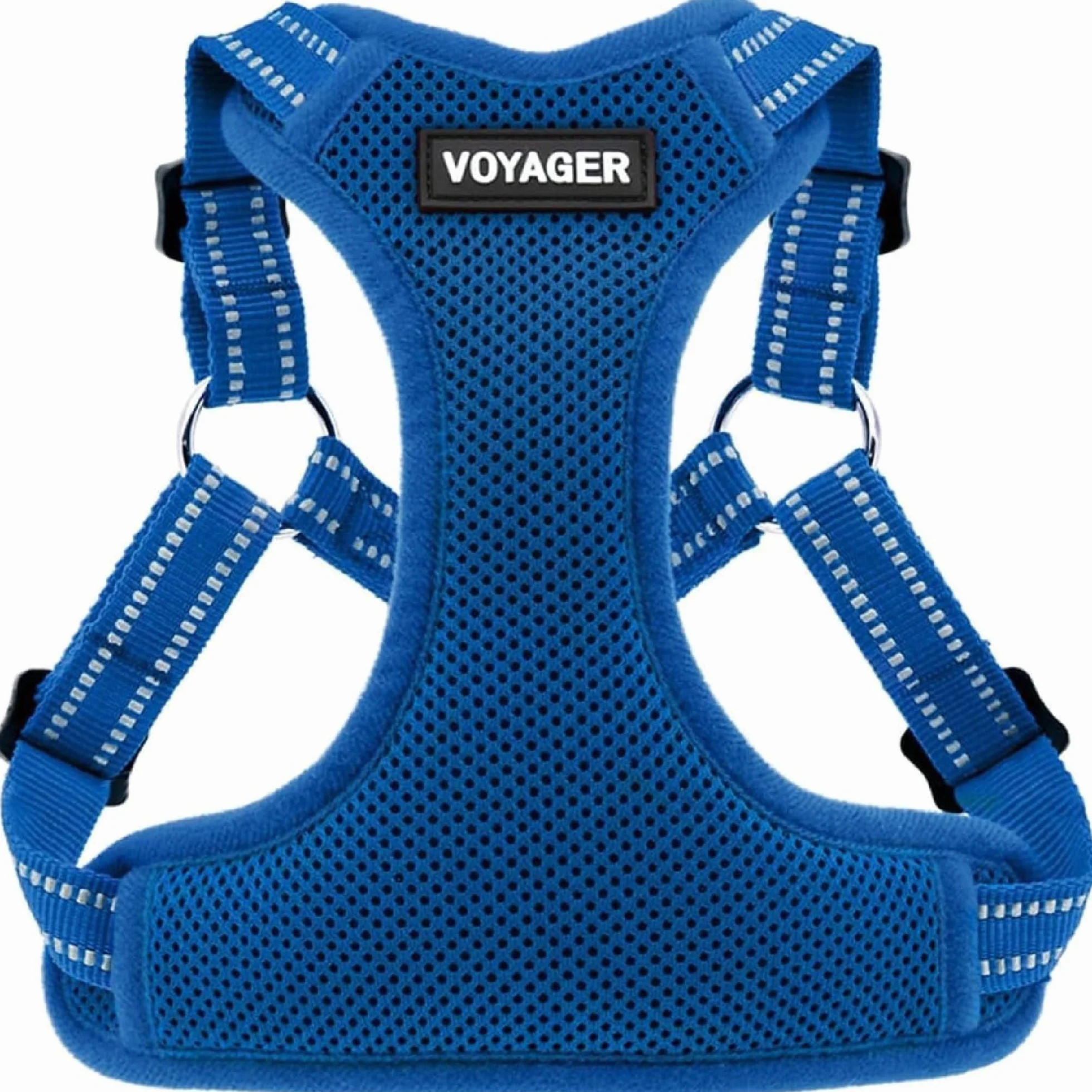 Best Pet Supplies Voyager Regulowane szelki dla psa z paskami odblaskowymi, kamizelka na całe ciało, bez ciągnięcia, oddychająca, uprząż