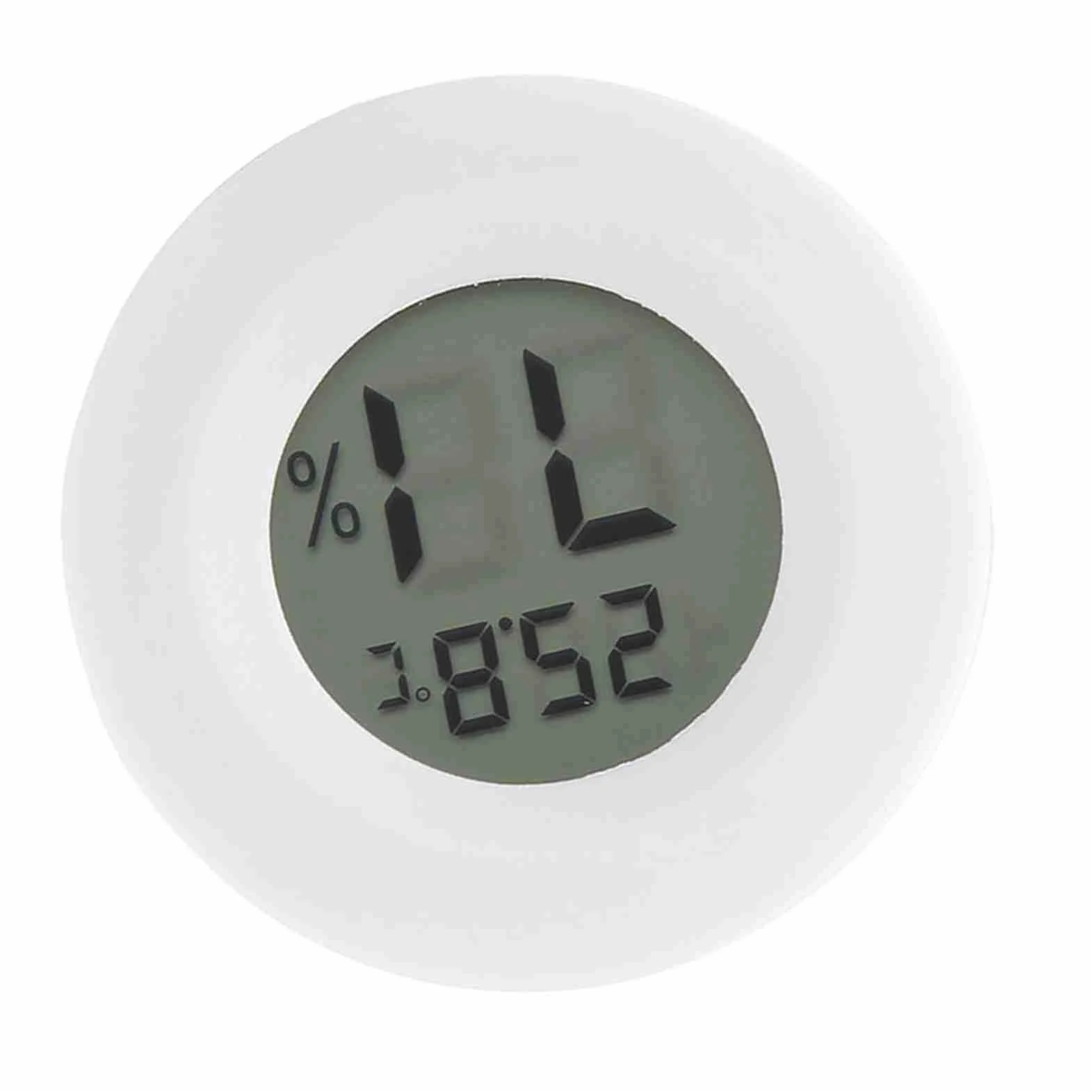 Bewinner Mini Cyfrowy Termometr LCD Higrometr do Terrarium -50℃~70℃ 45mm Biały
