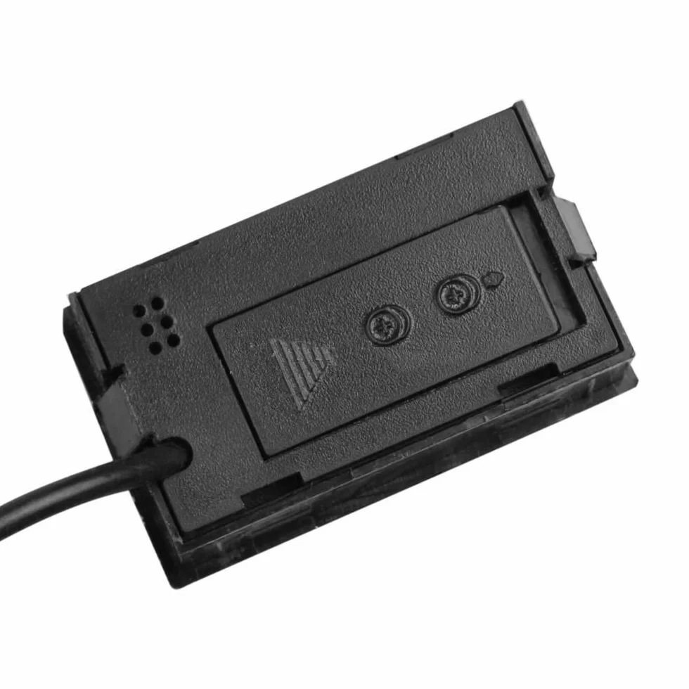 2-w-1 cyfrowy LCD zintegrowany termometr higrometr z zewnętrznym do inkubatora gad akwarium drób - czarny