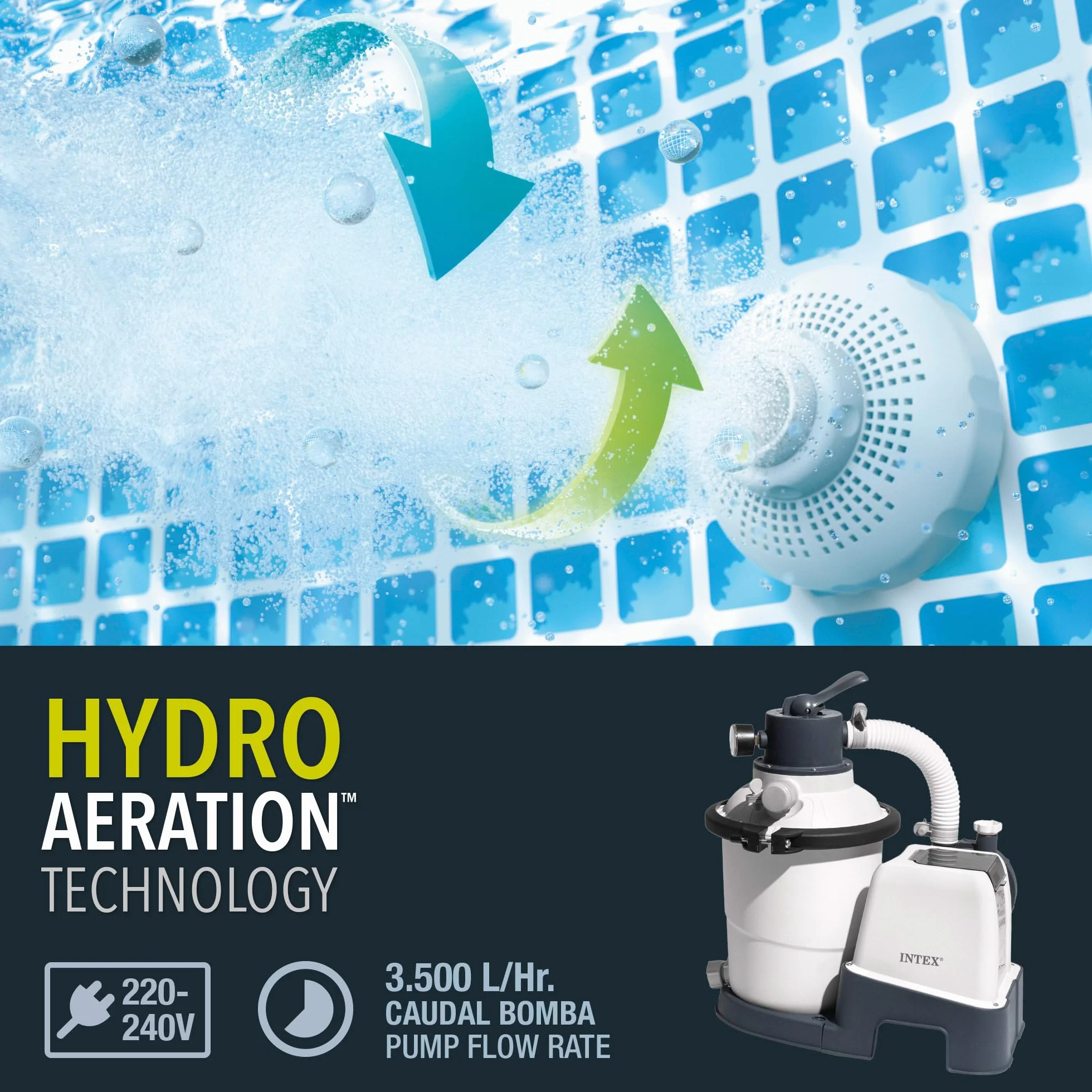 Intex Krystal Clear SX925 Filtr Piaskowy, Biały, Ø 203 mm, 3500 l/h